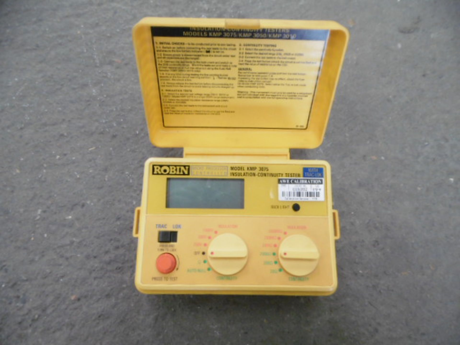 Robin KMP3075DL Continuity and Insulation Test Set