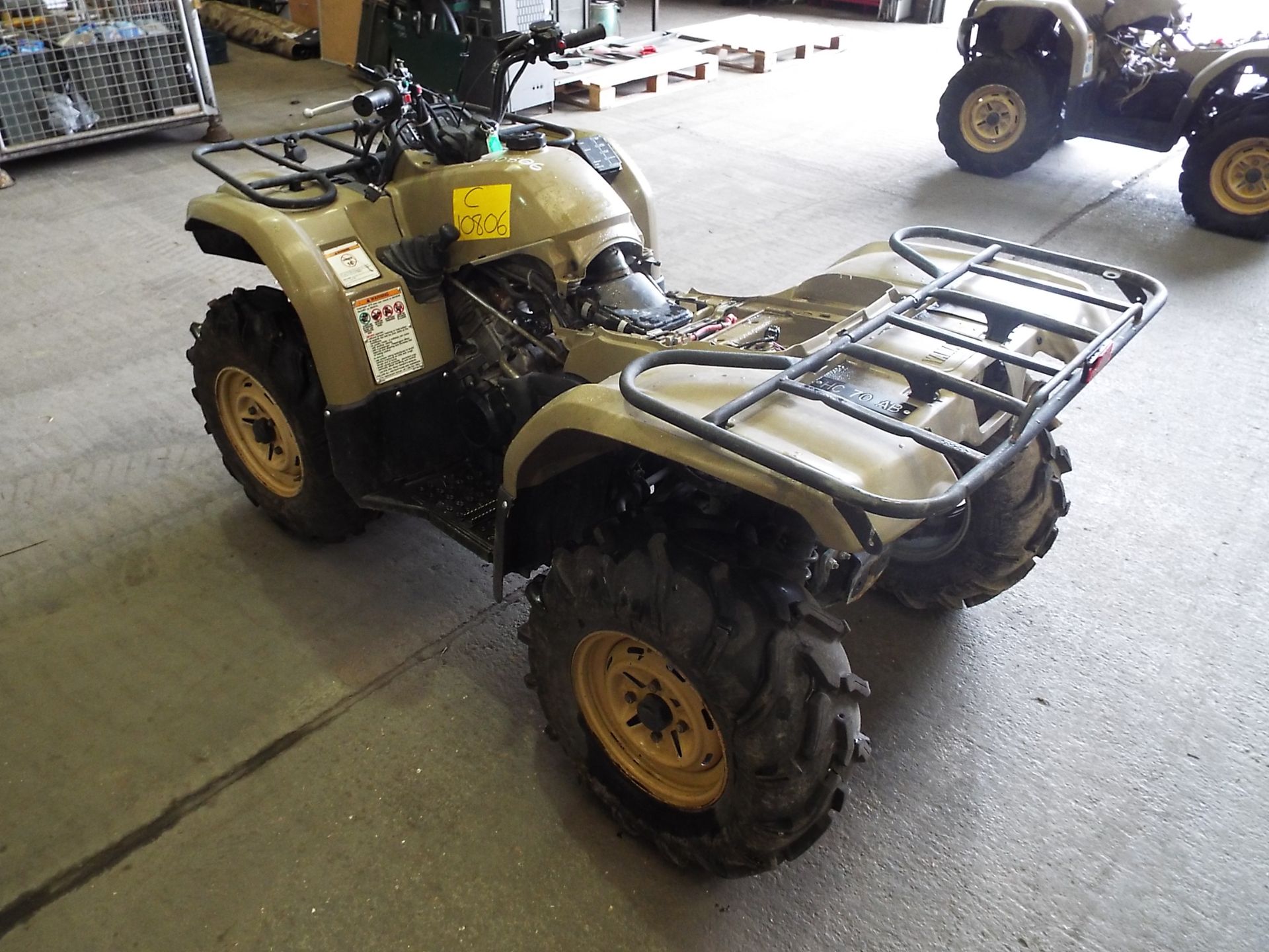 Military Specification Yamaha Grizzly 450 4 x 4 ATV Quad Bike Complete with Winch - Image 5 of 18