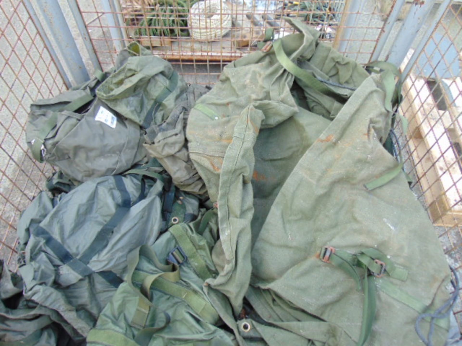 Stillage of Mixed Carry Bags etc