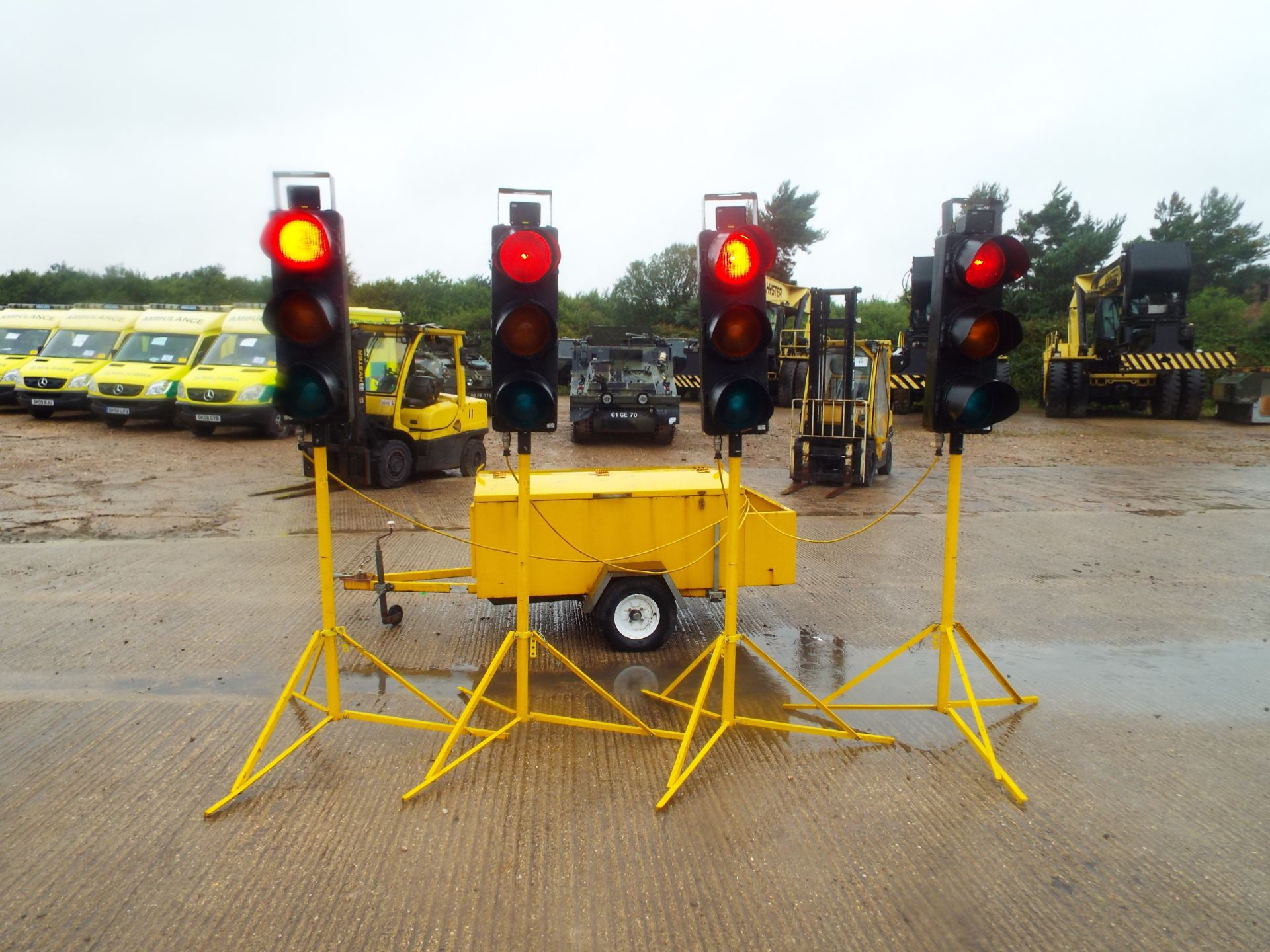 SPW QL7-4 Multi Phase Quiet Light Trailer Mounted Signals/Traffic Light System and Generator