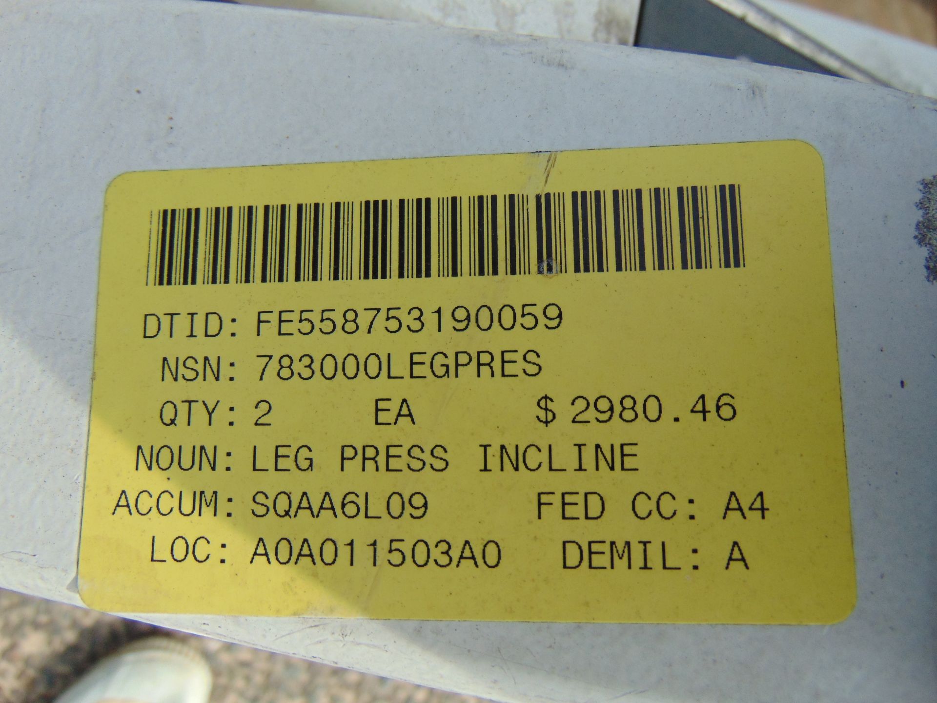 Cybex Seated Leg Press Exercise Machine - Image 10 of 10