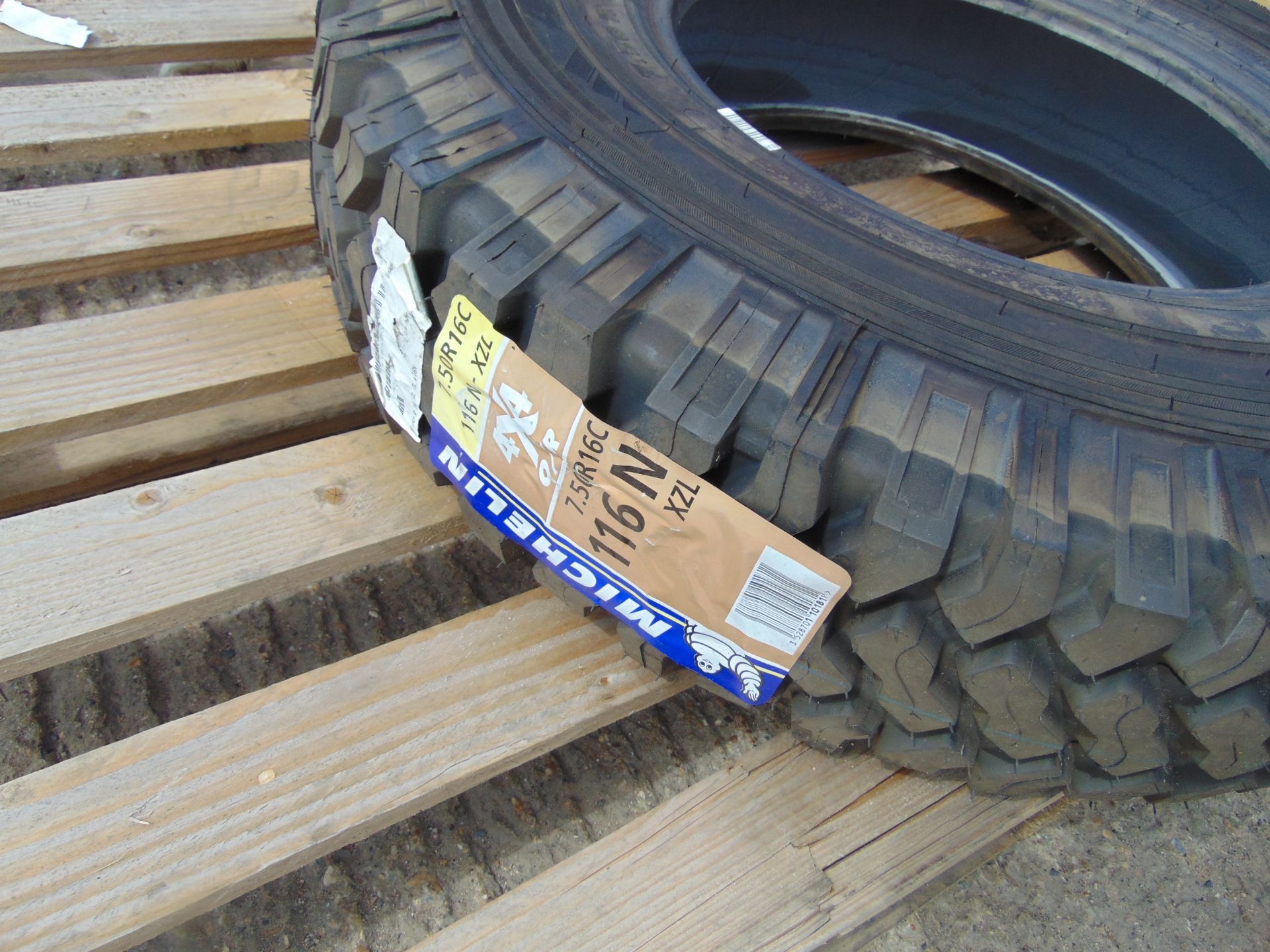 1 x Michelin 7.50 R16 XZL Tyre - Bild 4 aus 4