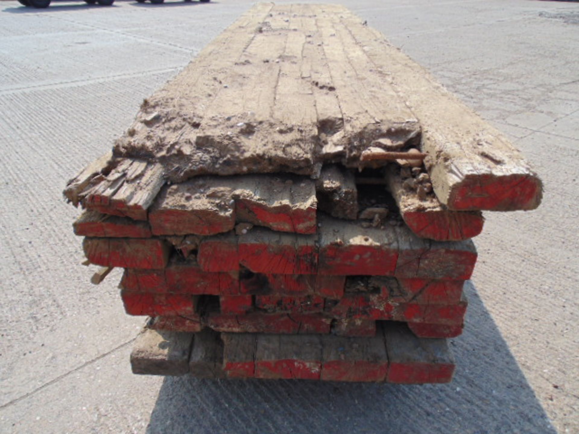 8 x 5m Hardwood Bog Mats for Excavators / Diggers etc - Image 4 of 7