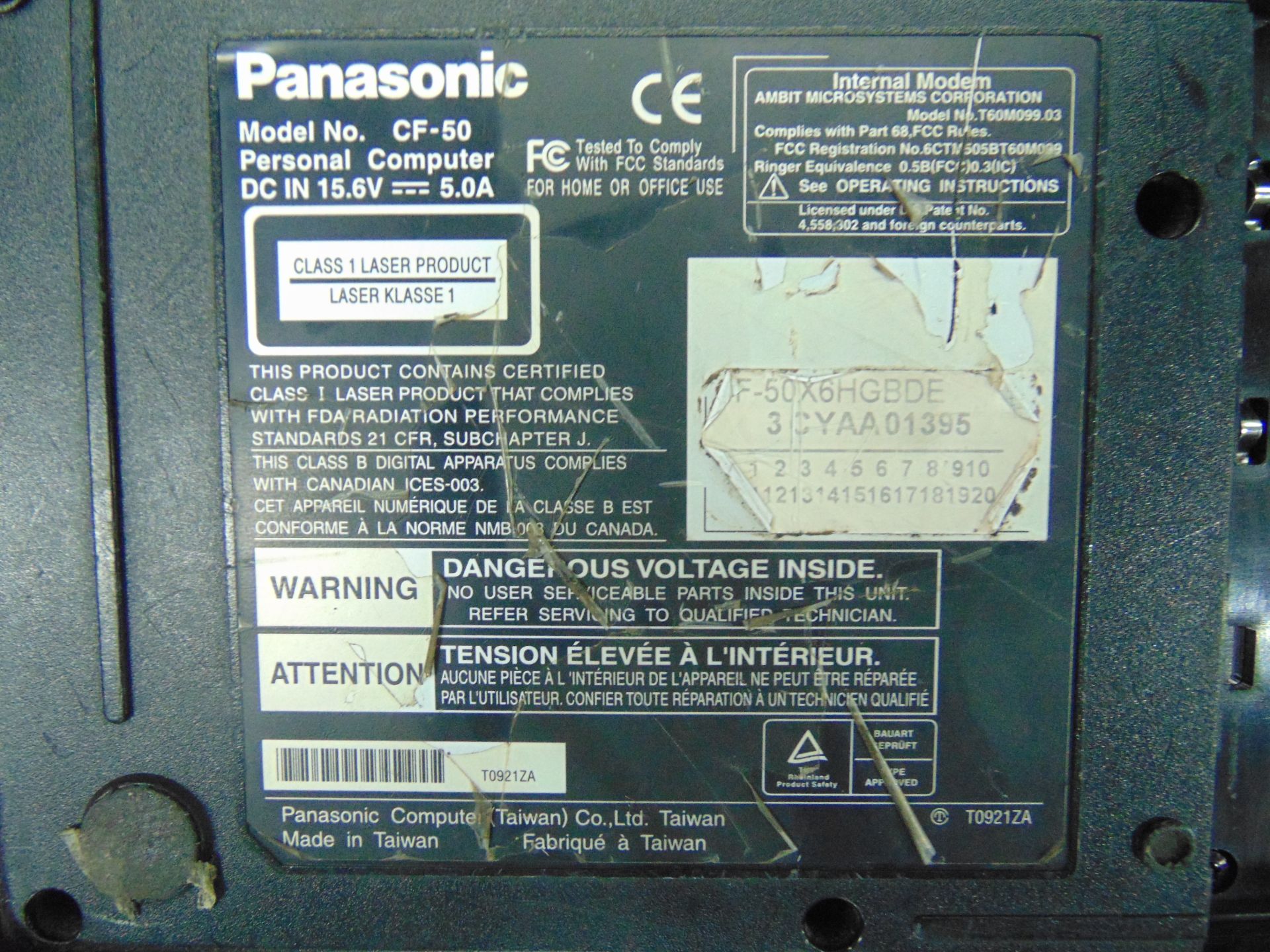 9 x Panasonic CF-50 Toughbook Laptops - Image 8 of 8