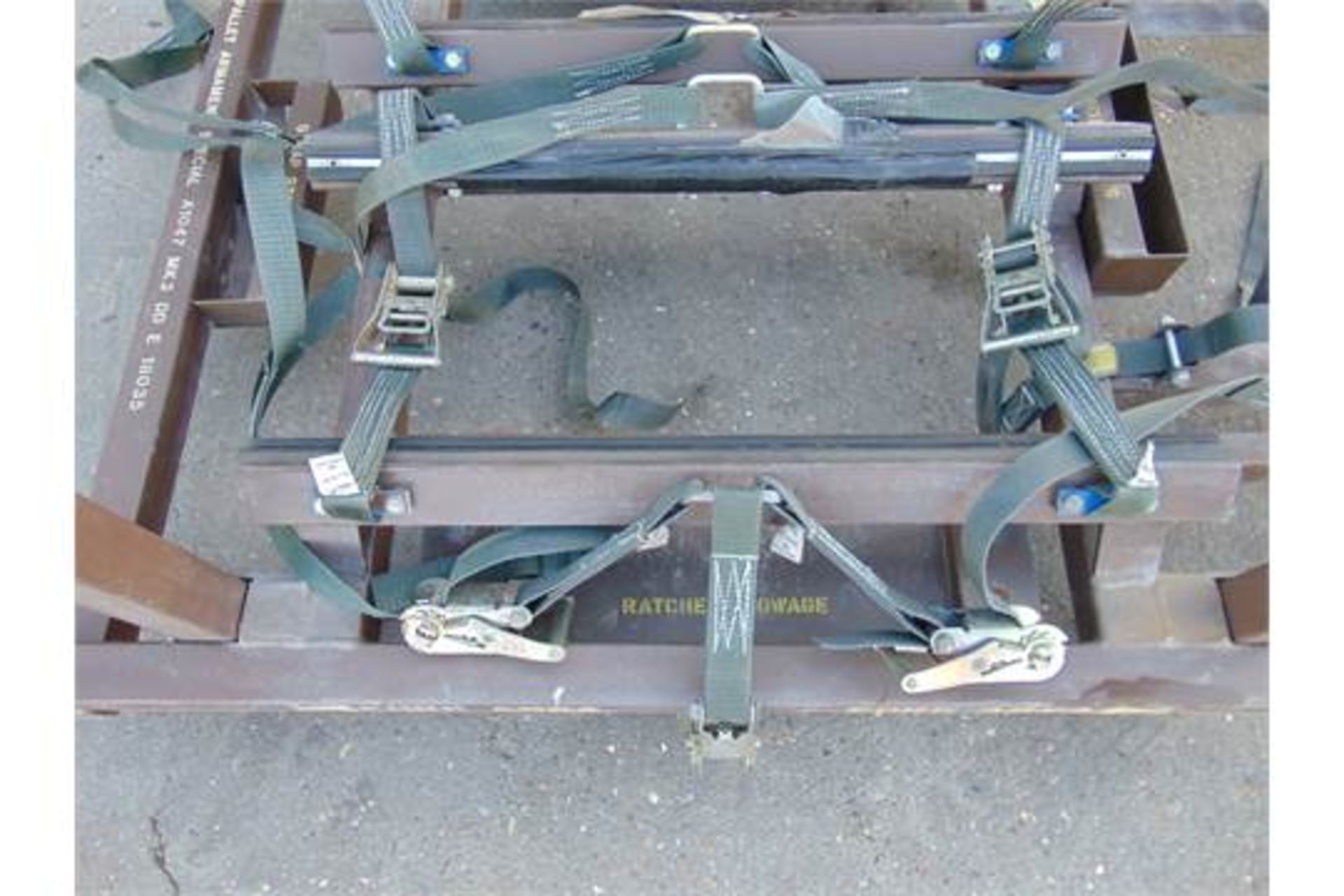 2 x A1047 Mk 3 Stacking Armament / Bomb Pallets with Webbing - Image 5 of 10