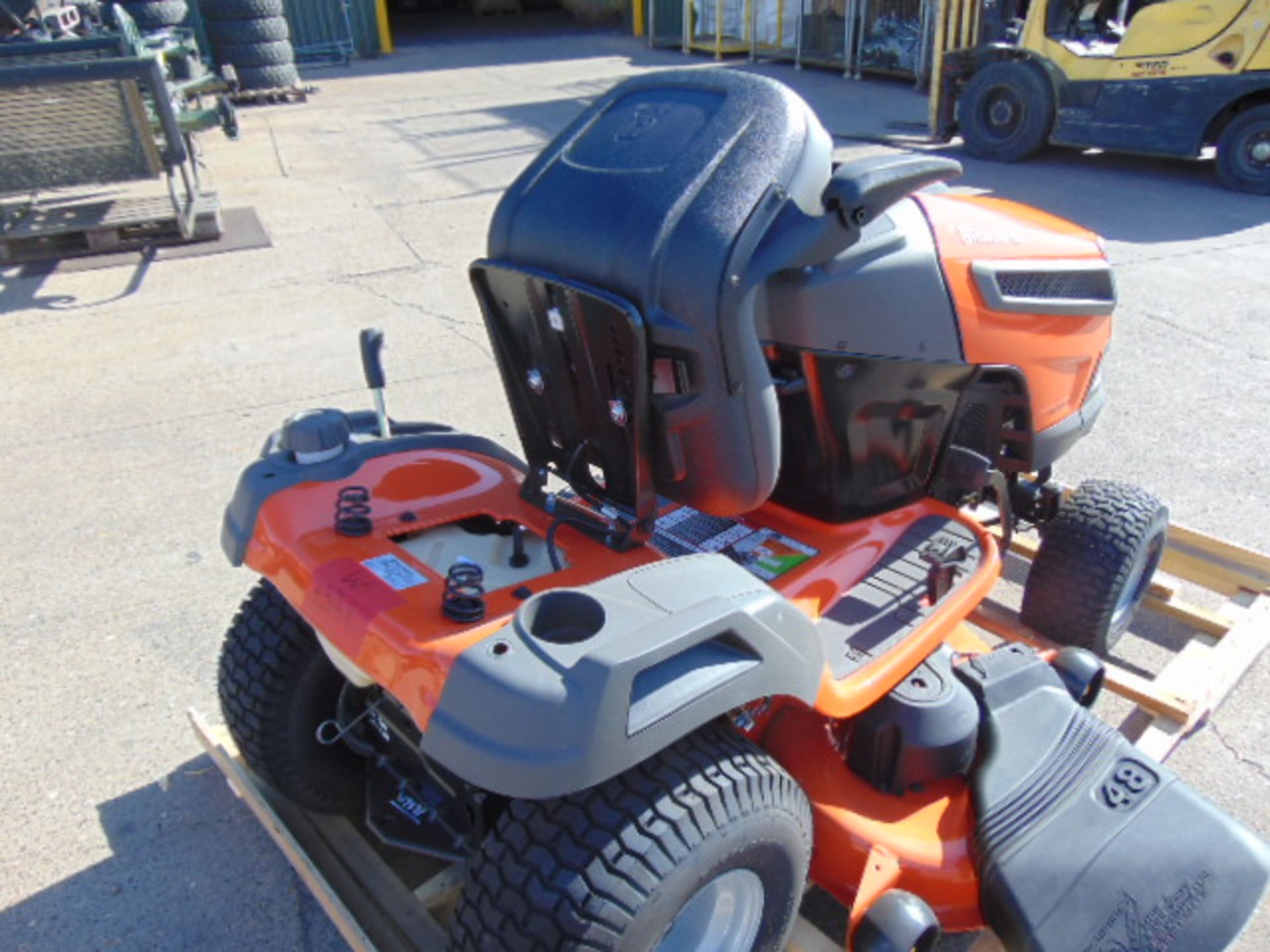 New Unused Husqvarna YTA24V48 24-HP V-twin Automatic 48-in Ride On Lawn Tractor - Image 17 of 25