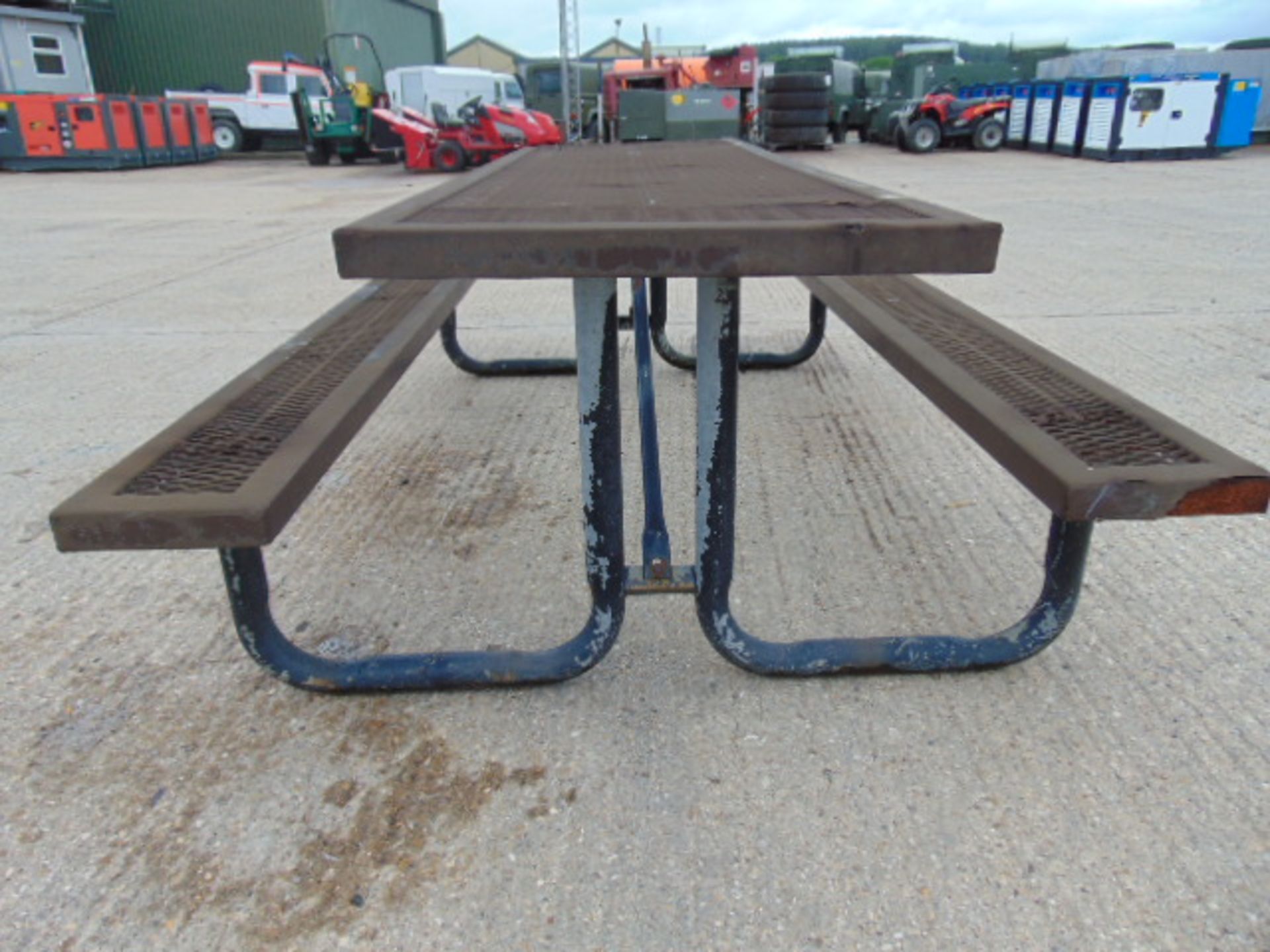 8'x5' Webcoat Metal Picnic Bench - Image 5 of 9