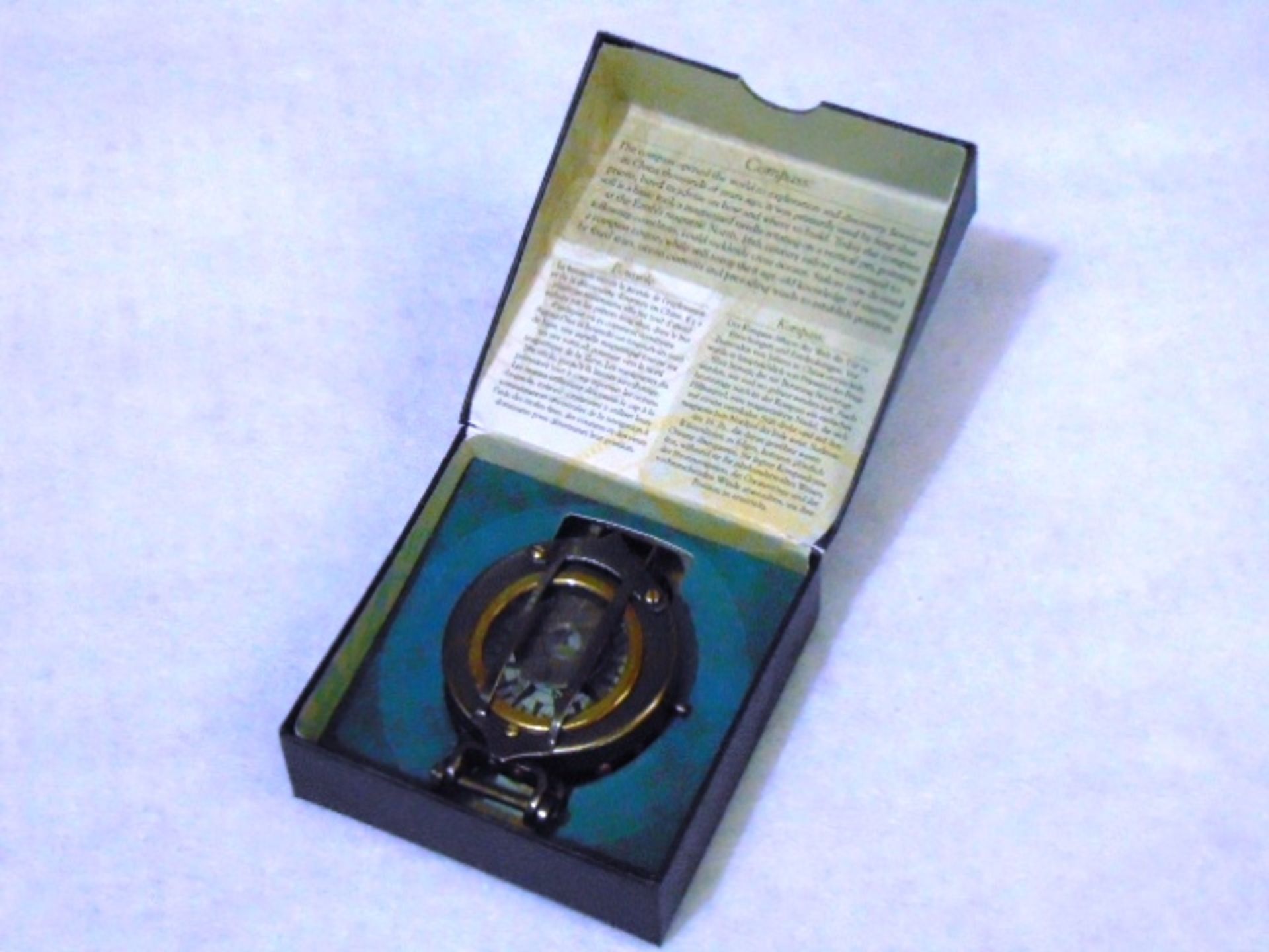 WWII Replica Brass Pocket Compass