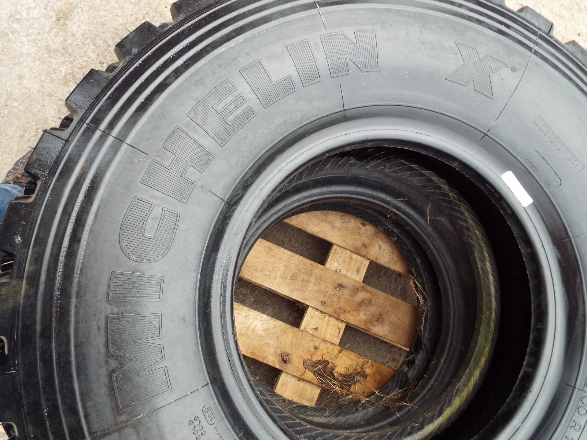 2 x Michelin XZL 255/100R16 Tyres - Image 2 of 6