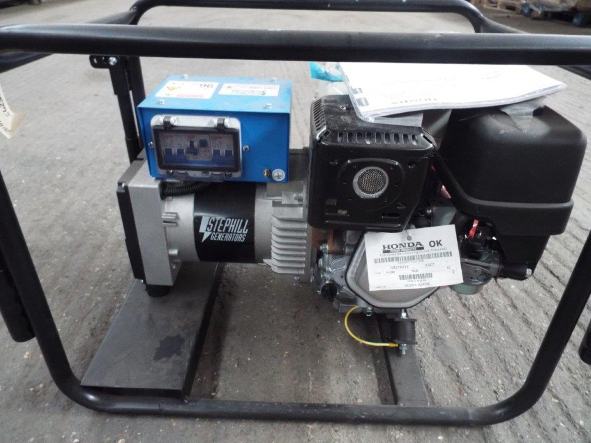 Unissued Honda GX270 Powered Stephill Generators 5.0 kVA, 4.0KW Petrol Generator - Image 5 of 13