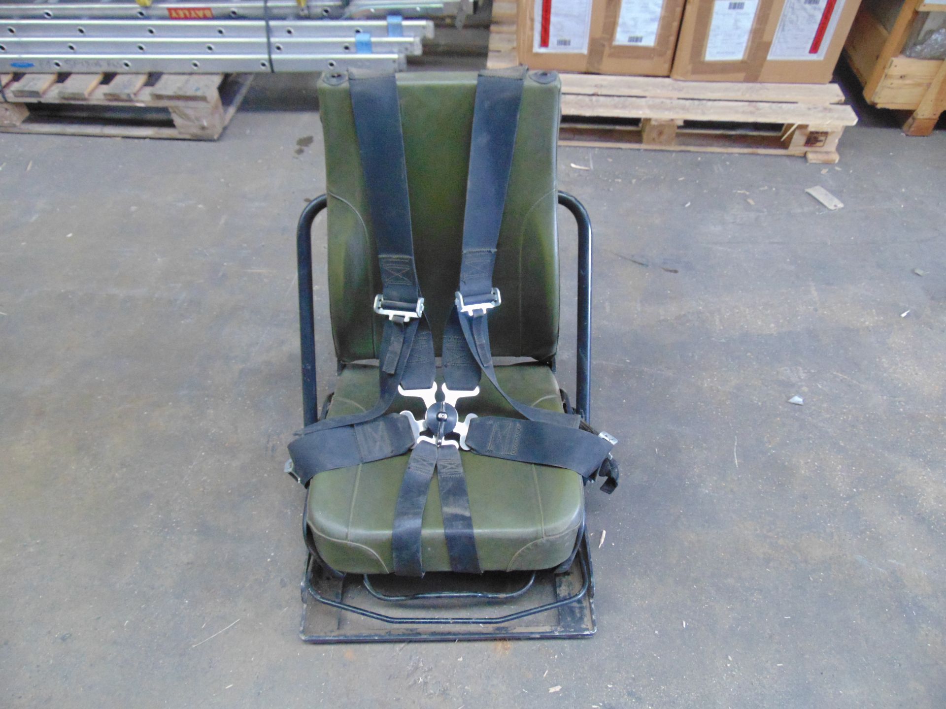 FV Drivers Seat Complete with Frame and 5 Point Harness - Image 2 of 6