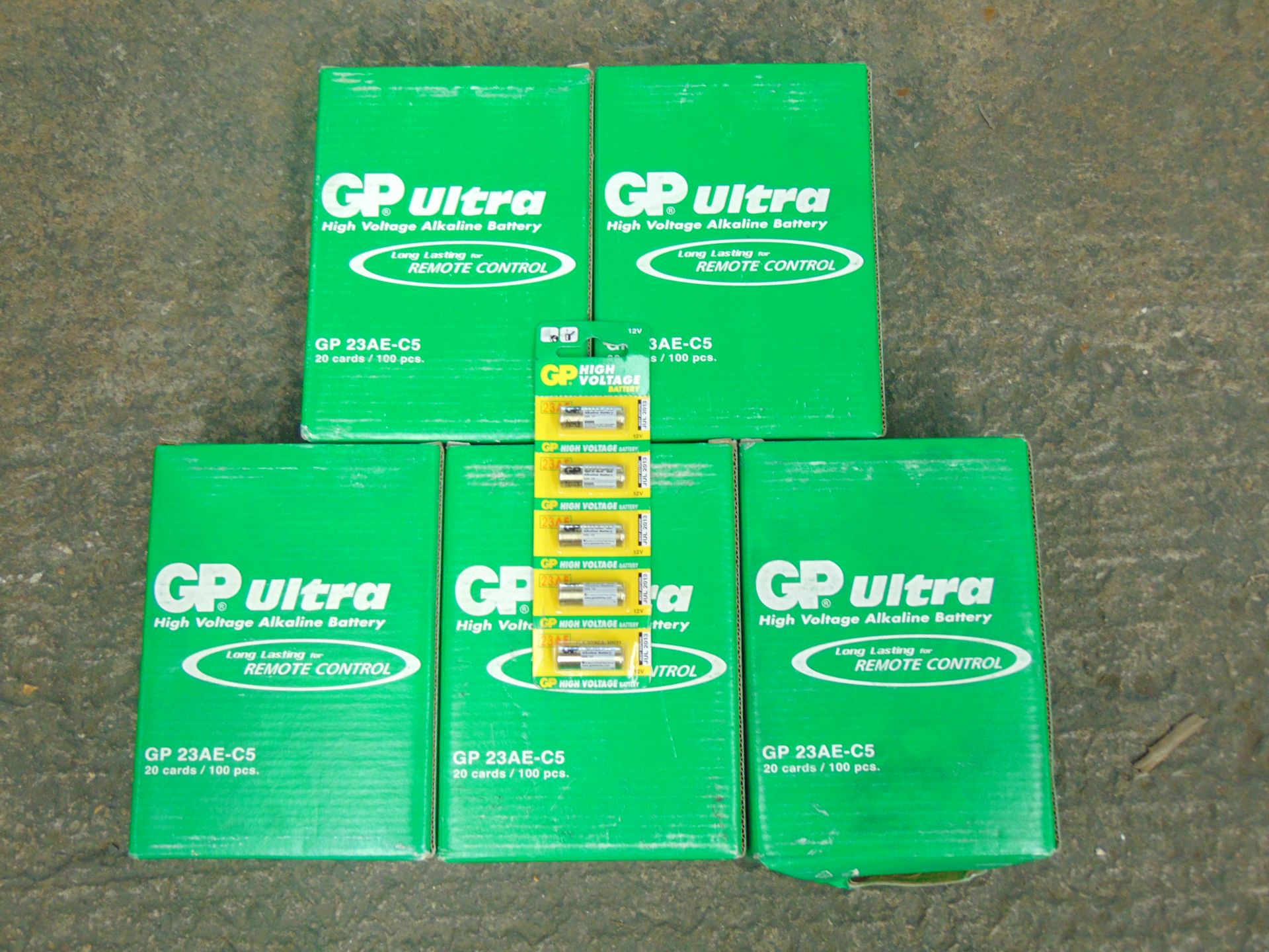 500 x GP Ultra 12 Volt Alkaline Batteries