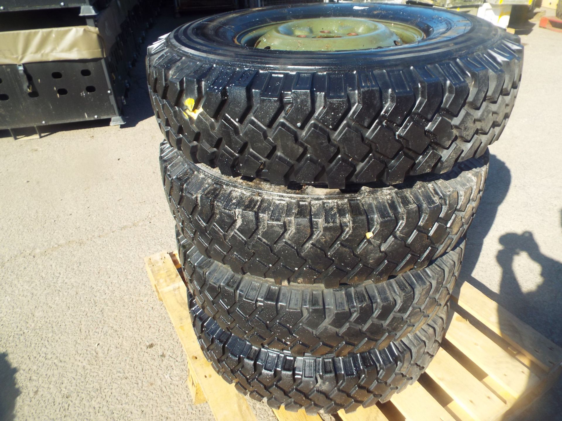 4 x Michelin XZL 8.25 R16 Tyres with Wheel Rims - Image 6 of 6