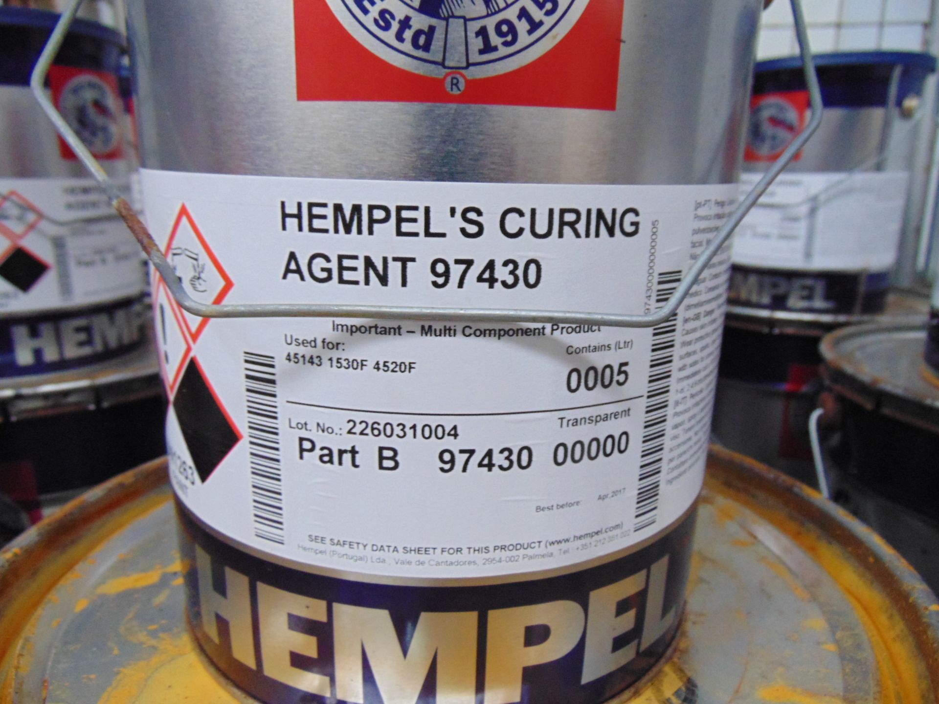 9 x Unissued 20L 2 Pack Tins of Hempel Hempadur 45141 / 45143 - Image 6 of 6