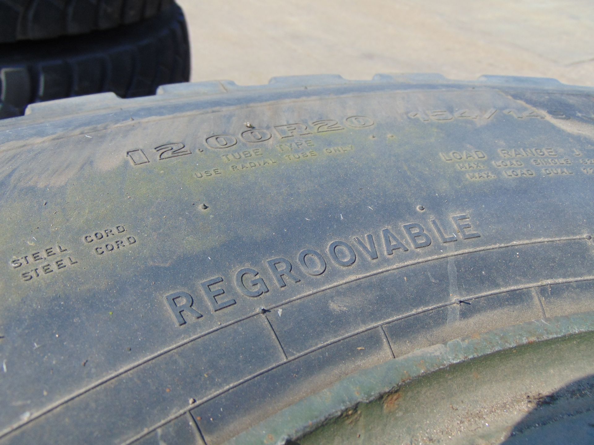 4 x Goodyear G188 12.00 R20 Tyres complete with 8 Stud Rims - Image 7 of 8