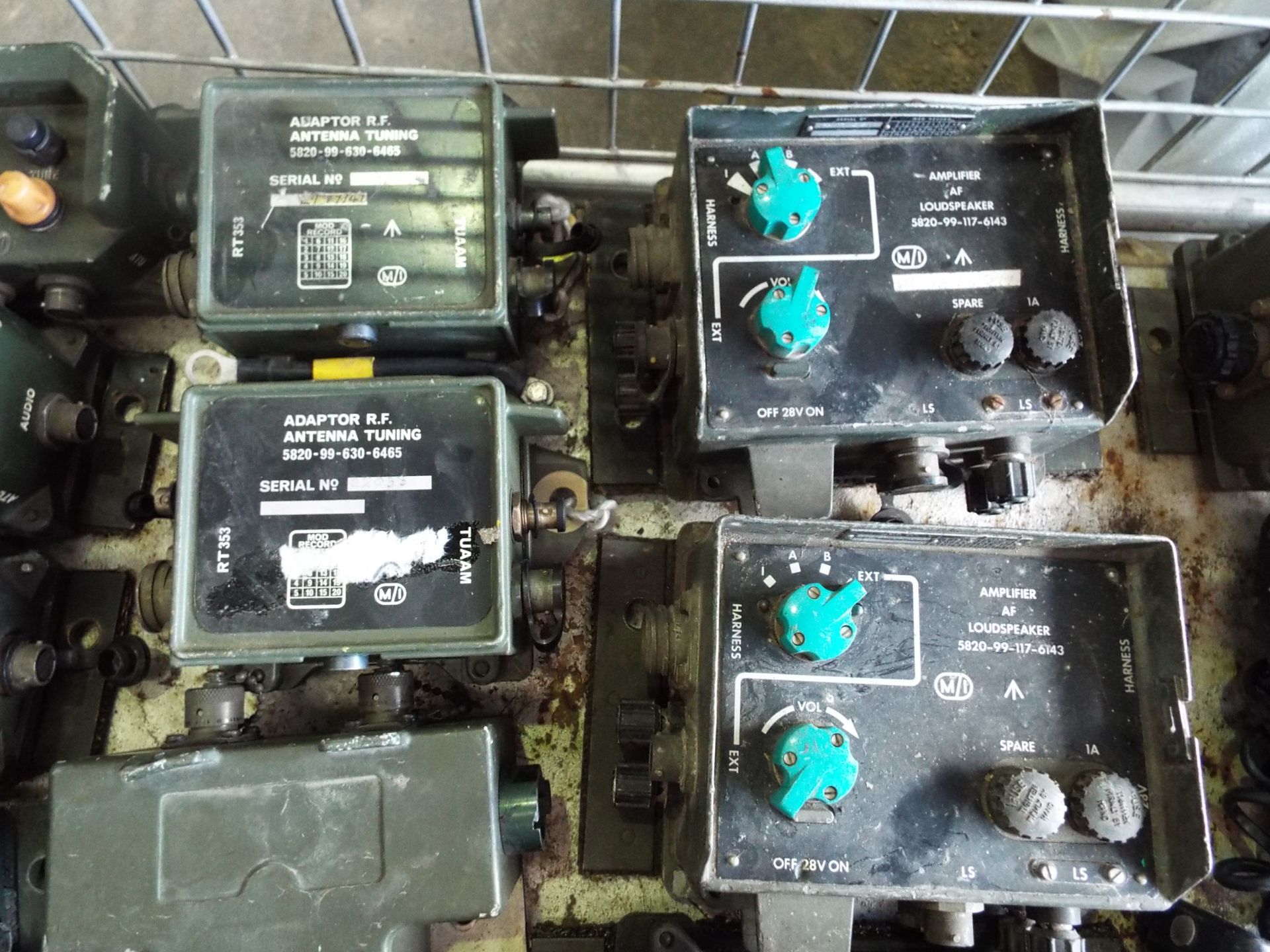 Mixed Stillage of Clansman Inc. Interconnecting Boxes, Headsets, Cables, Antenna Mounts etc etc - Image 4 of 13