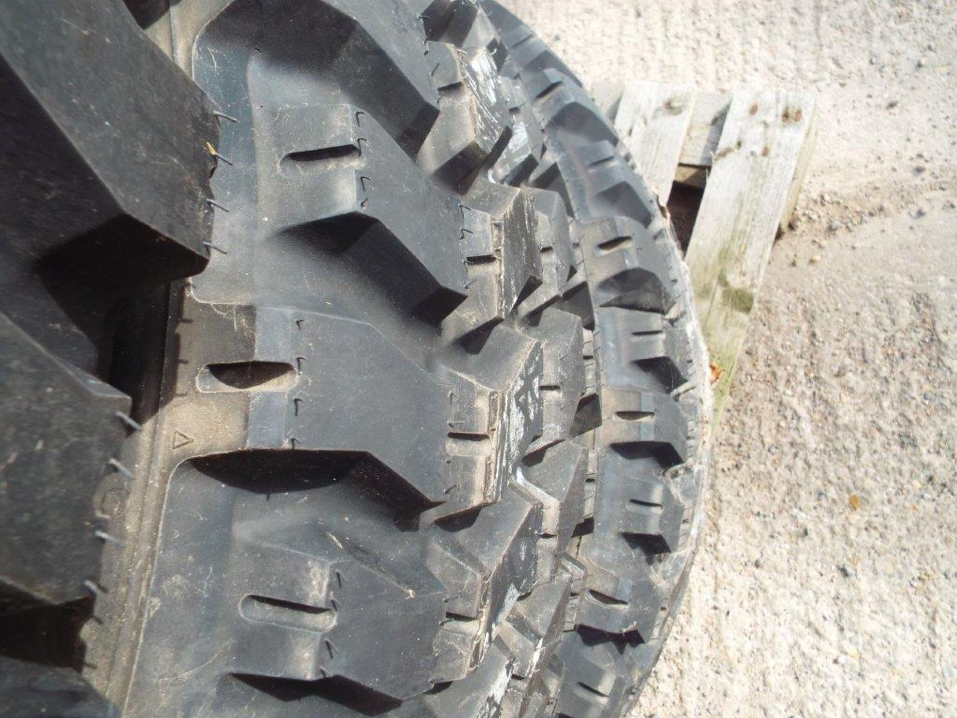 4 x Goodyear MV/T 395/85 R20 Tyres with 10 Stud Rims - Image 2 of 10