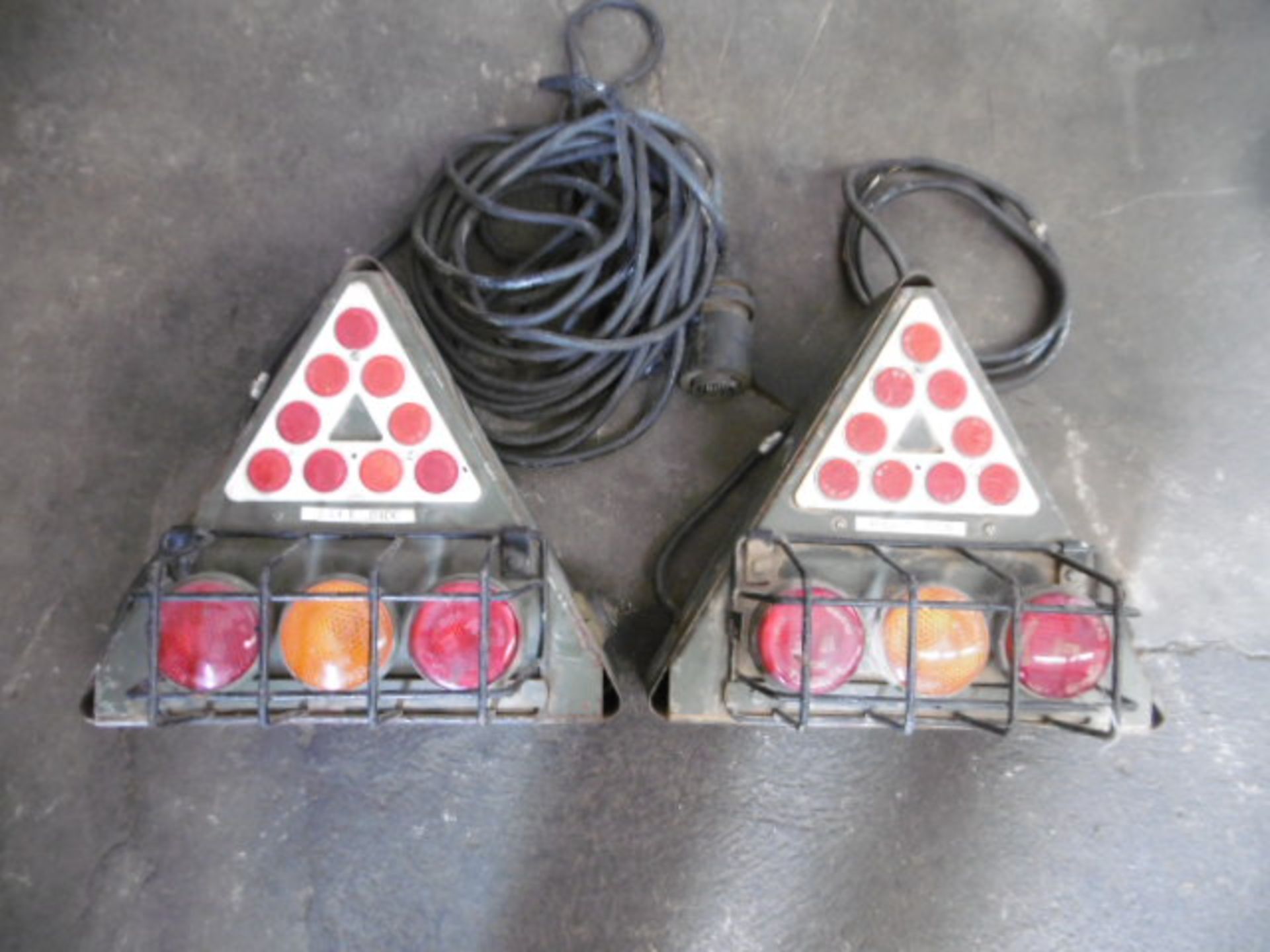 2 x Foden 6x6 Recovery Rear Light Boards