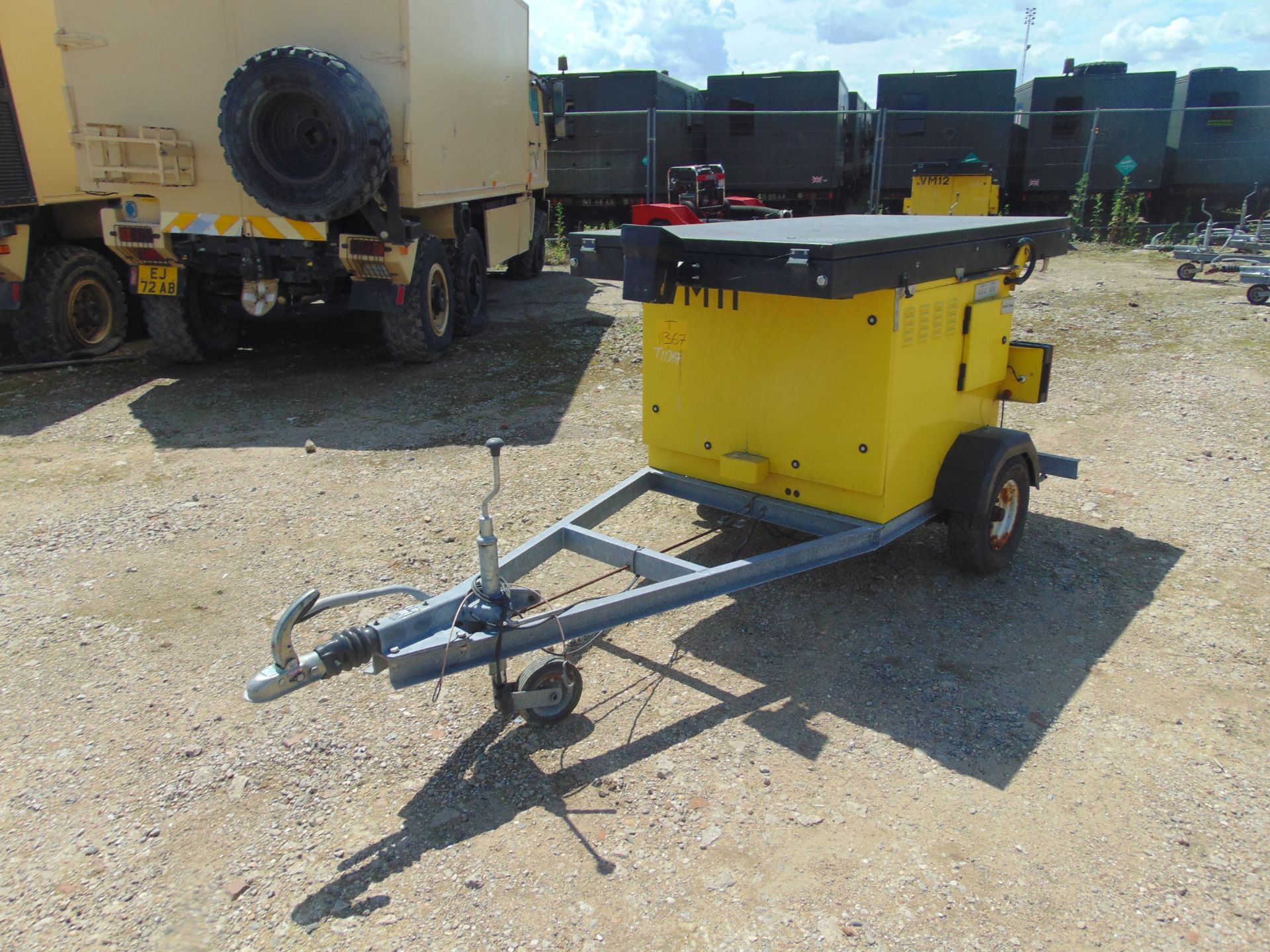 Dambach Single Axle Trailer Mounted Mobile Vehicle Message Sign with Generator and Speed Camera - Image 8 of 24
