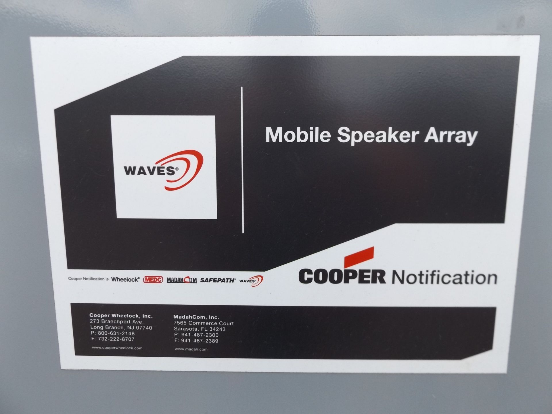 Ex Reserve Cooper Industries Emergency Tannoy PA Mobile Speaker Array System MSA 3108 - Image 16 of 17