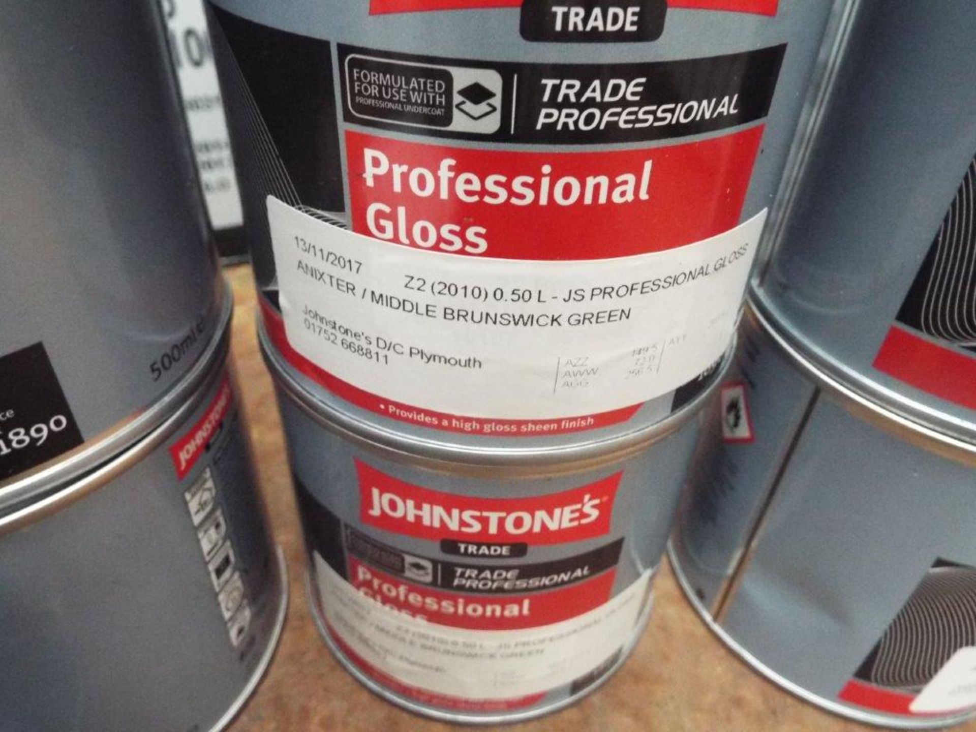 12 x Unissued 0.5L Cans of Johnstone's Gloss Paint - Various Colours - Image 4 of 8