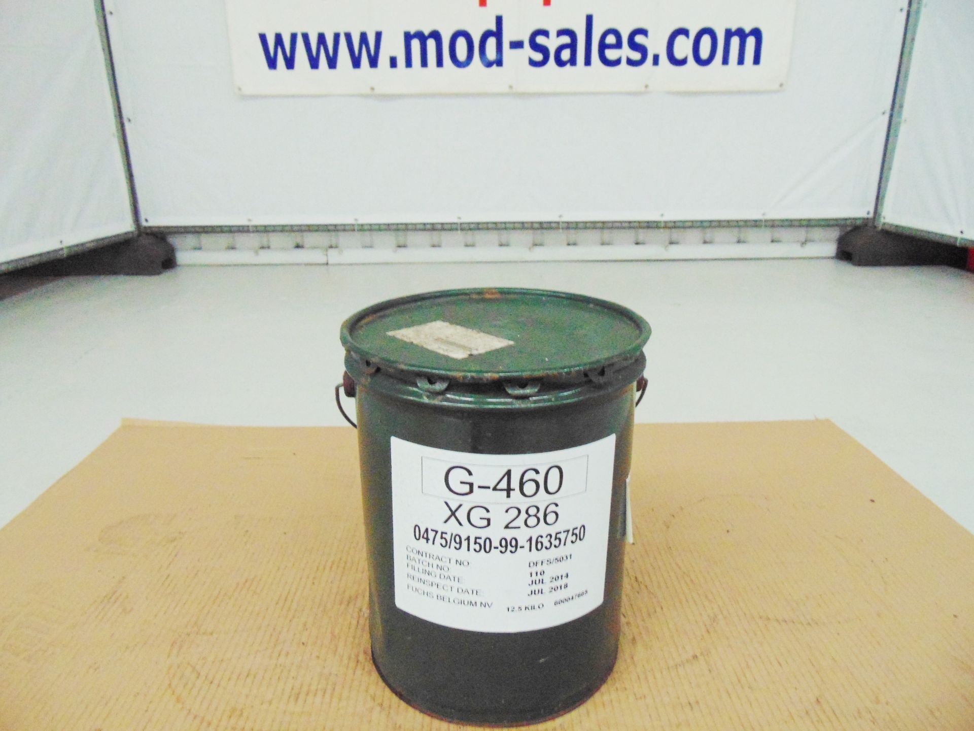 1 x Unissued 12.5Kg Tin of G-460 XG-286 Sea Water Resistant Grease