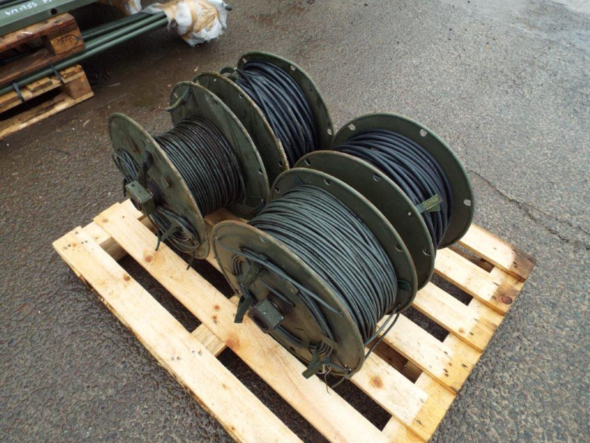 2 x Heavy Duty Twin Cable Drums