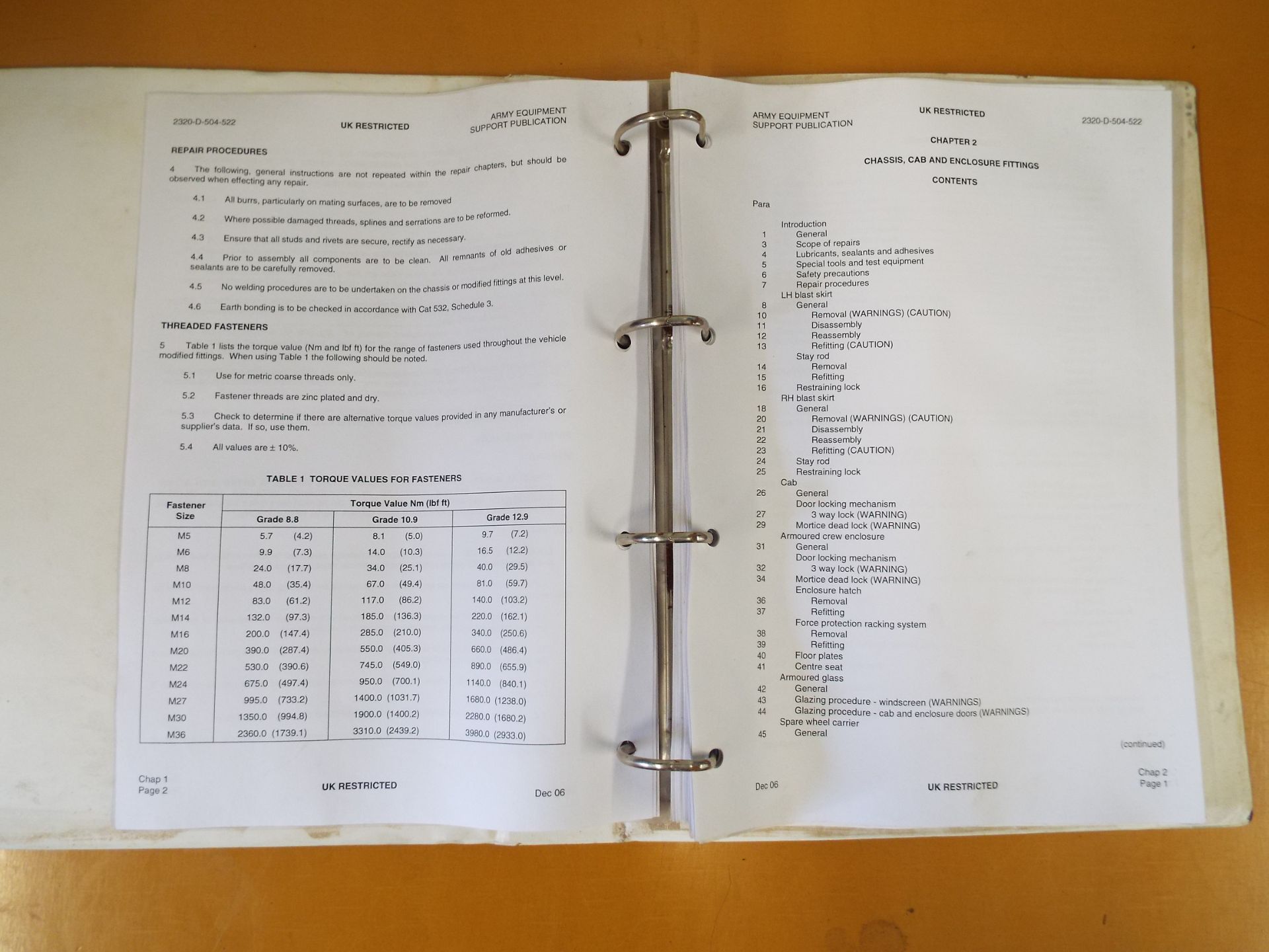 Extremely Rare Mowag Duro III 4x4 Maintenance Instructions Document - Image 5 of 10