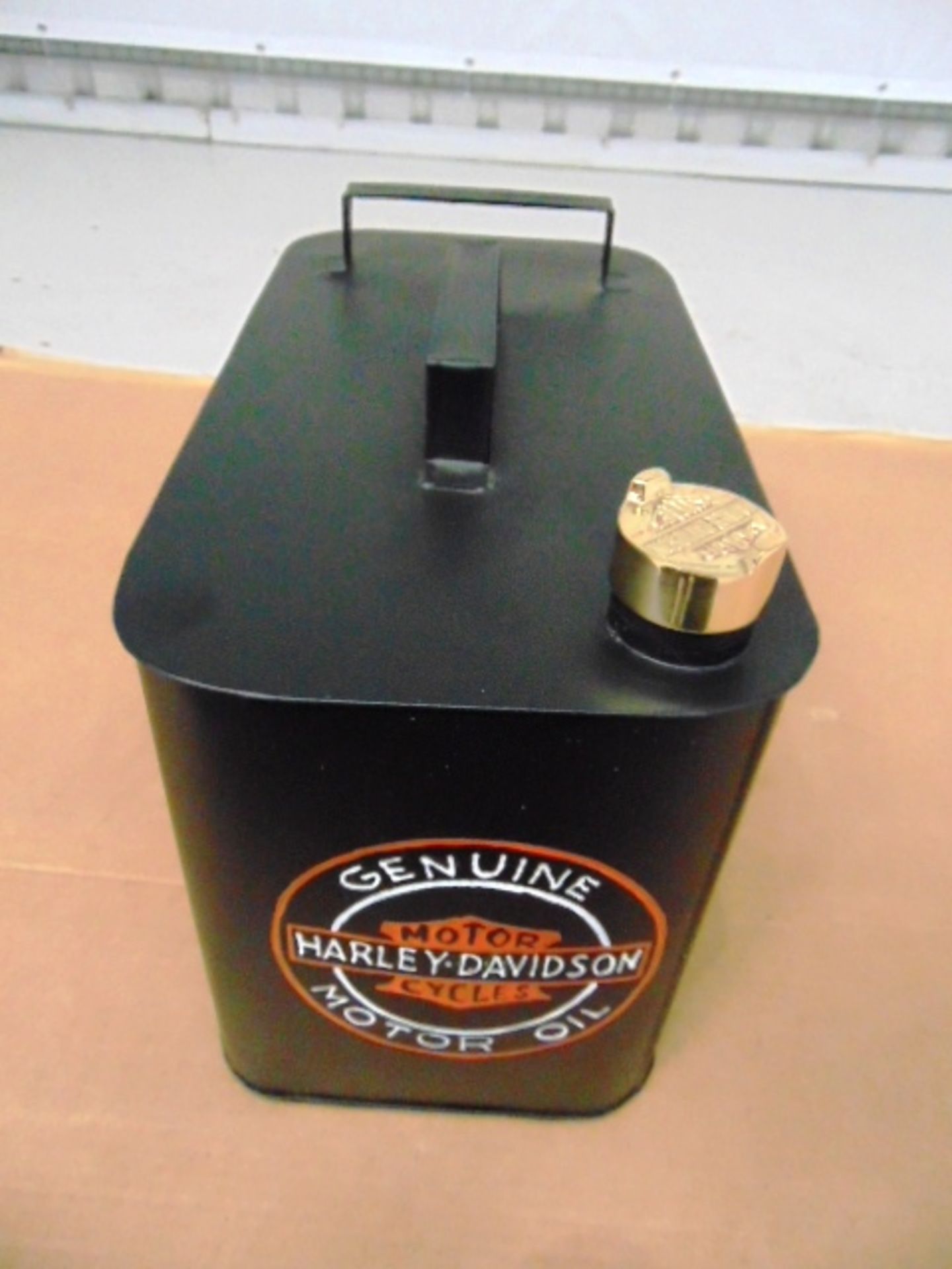 Reproduction Harley Davidson Branded Oil Can - Bild 3 aus 5