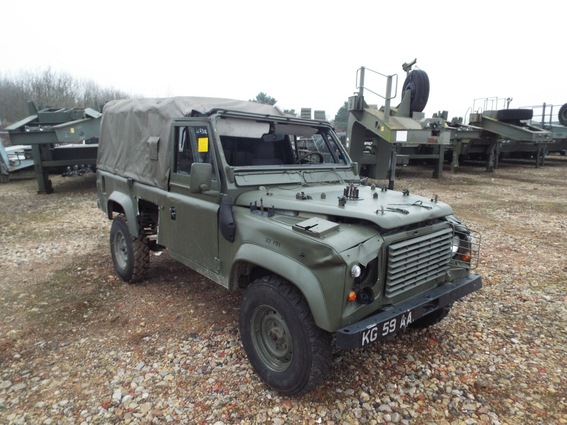 Military Specification LHD Land Rover Wolf 110 Soft Top