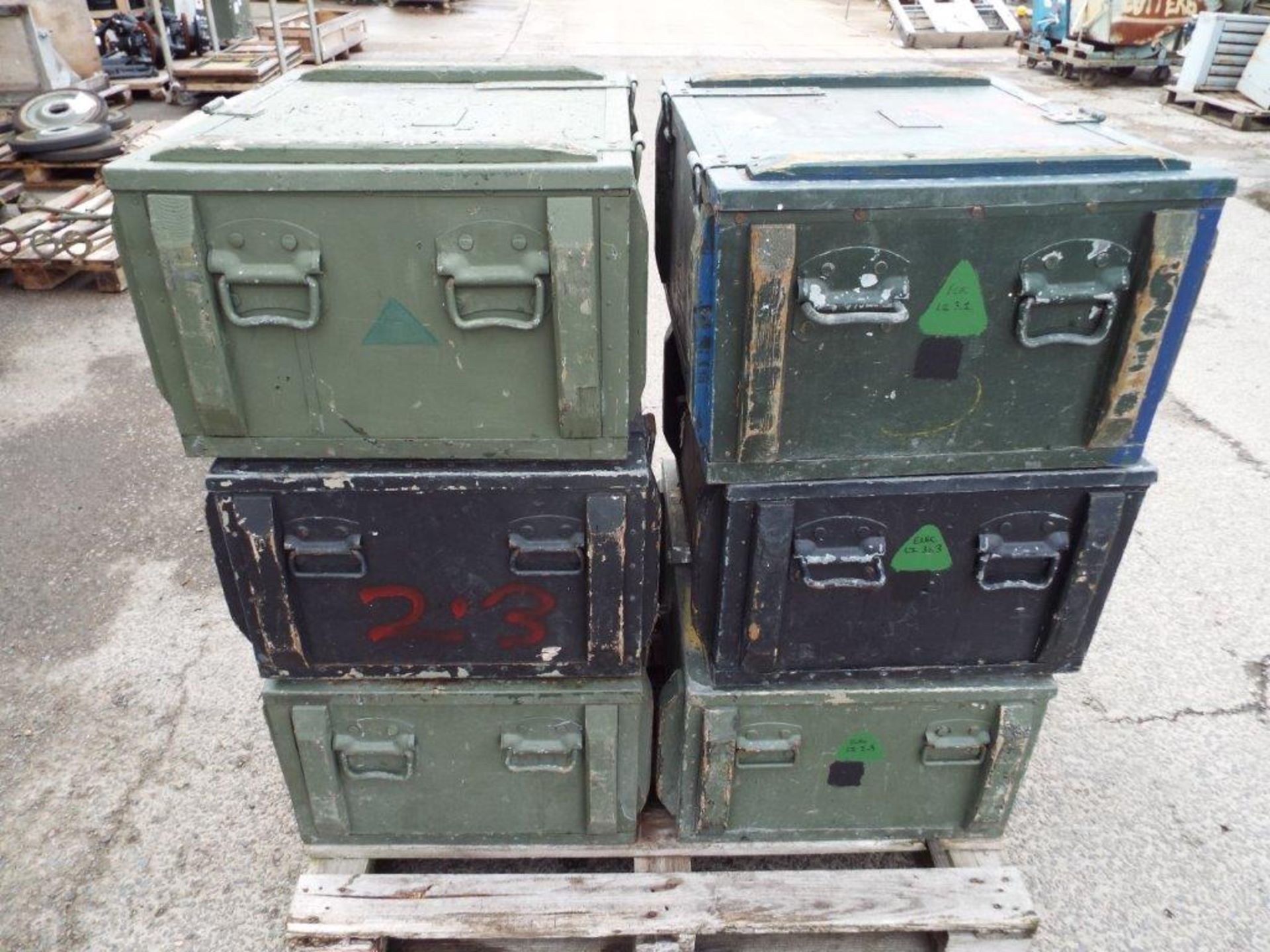 6 x Heavy Duty Wooden Military Transit / Storage Cases - Bild 5 aus 7