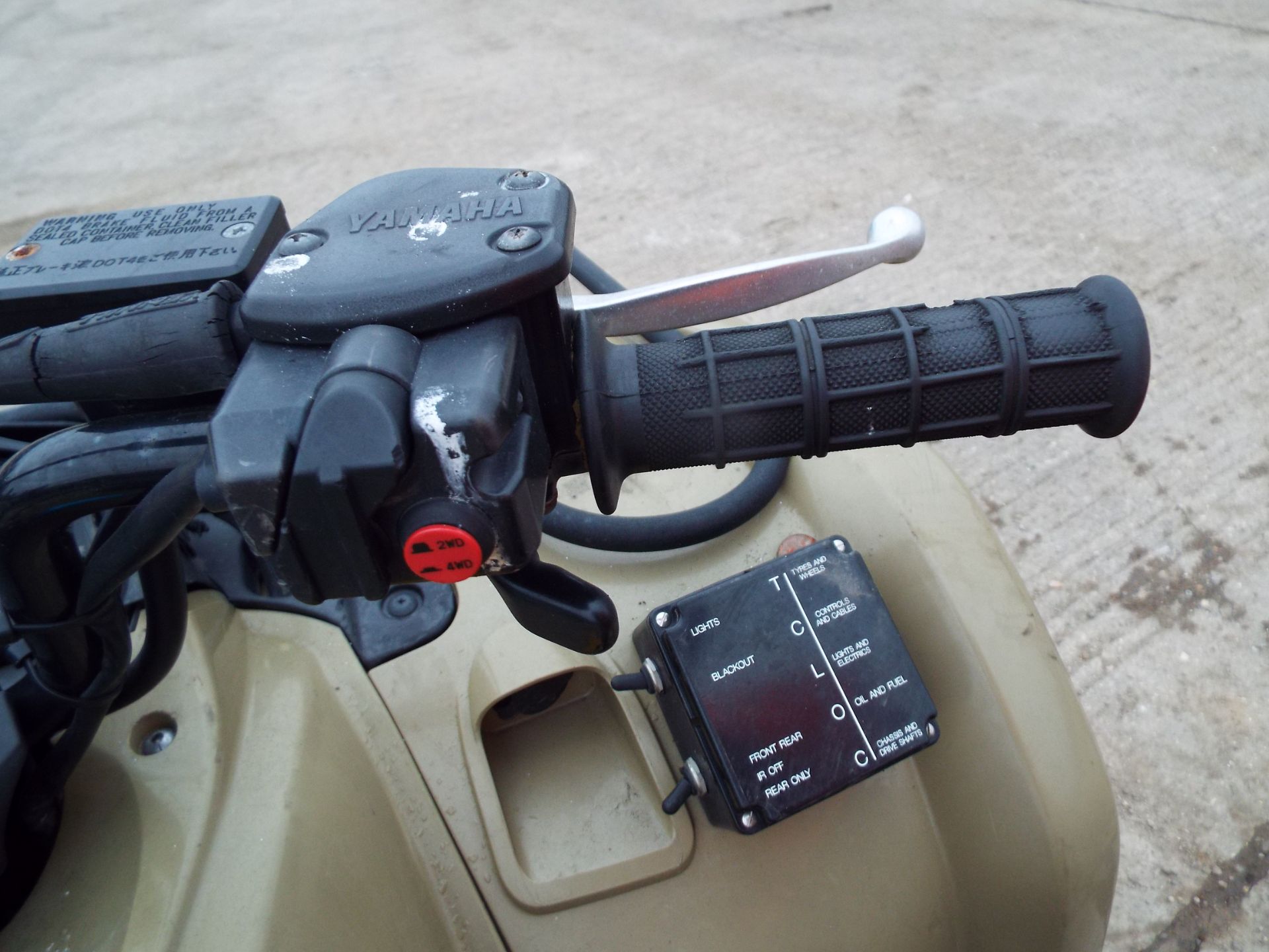 Military Specification Yamaha Grizzly 450 4 x 4 ATV Quad Bike Complete with Winch - Image 12 of 20