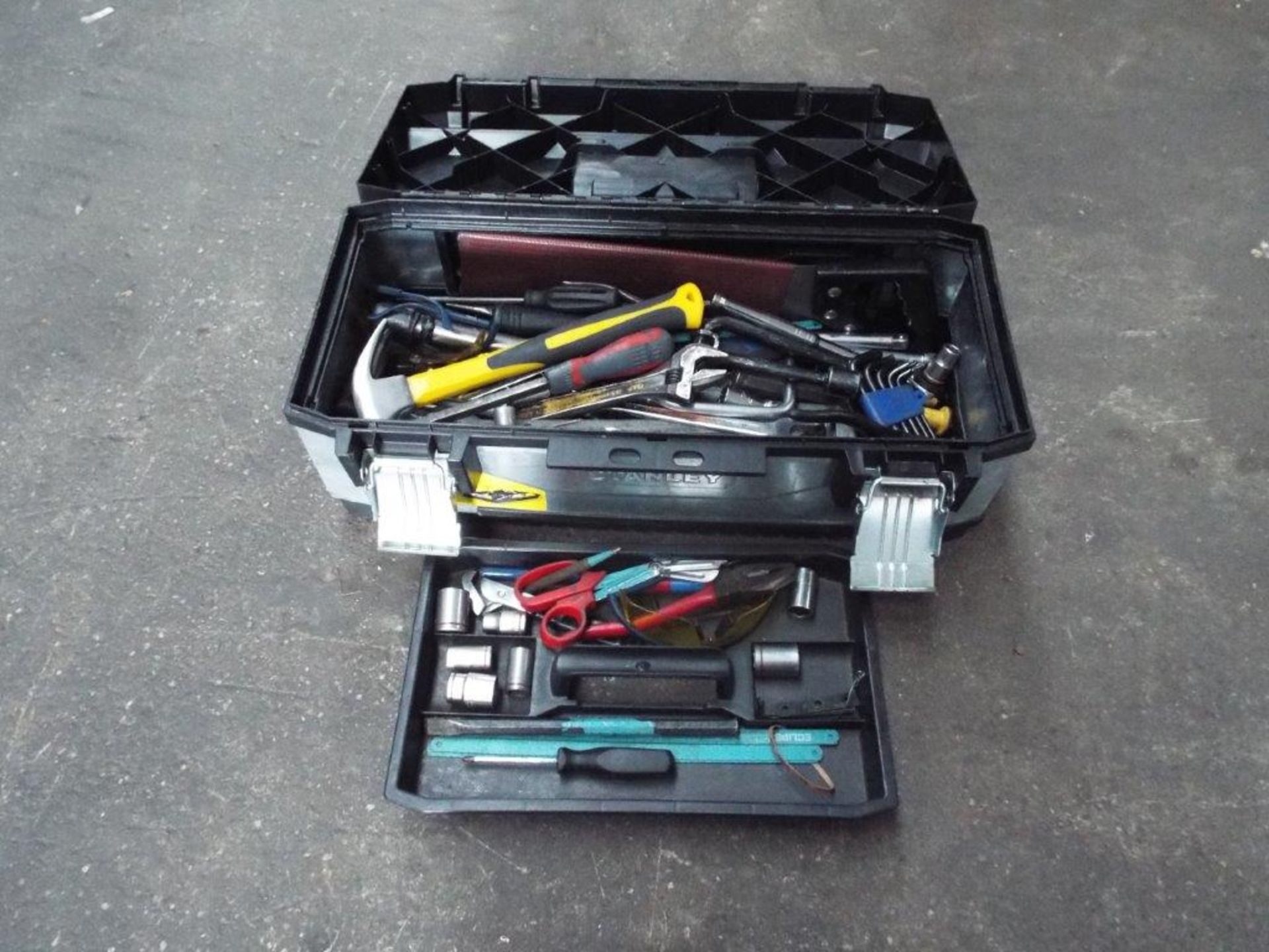 Stanley 23" Tool Box Complete with a Selection of Tools