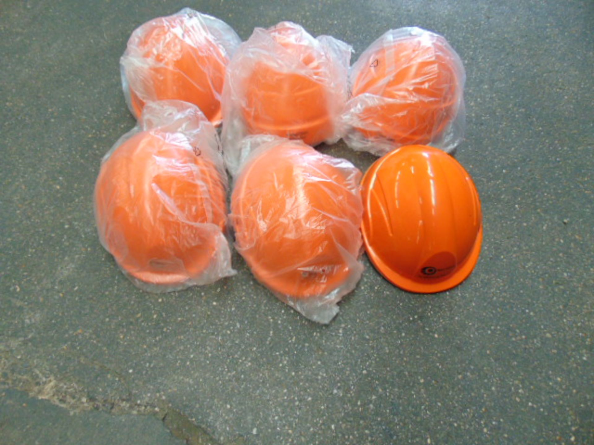 6 x Unissued Centurion Vision Orange P-TUB2 Safety Helmets