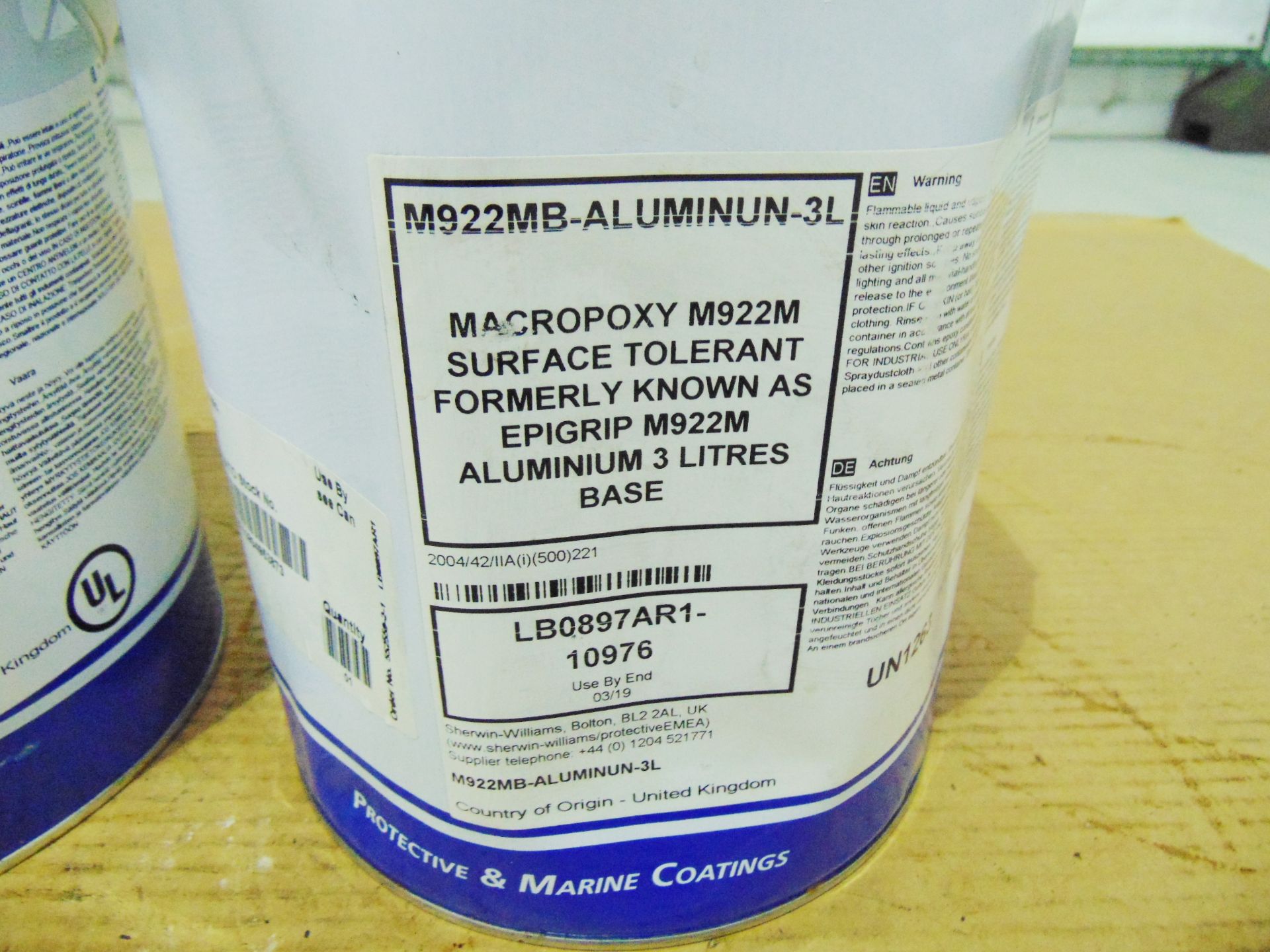 1 x Sherwin-Williams 5L M902B-Alumin Primer & 1 x Sherwin-Williams M922MB-Alumin 4L Macropoxy - Bild 4 aus 5