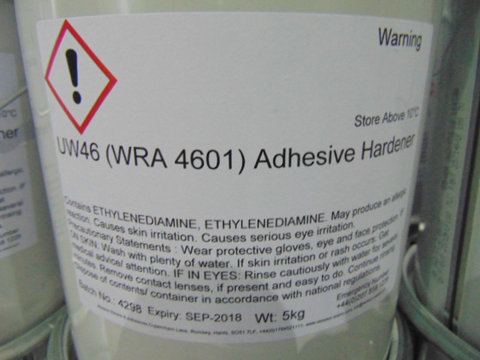 30 x Unissued Cans of UW46 (WRA4601) Epoxy Resin - Image 4 of 4