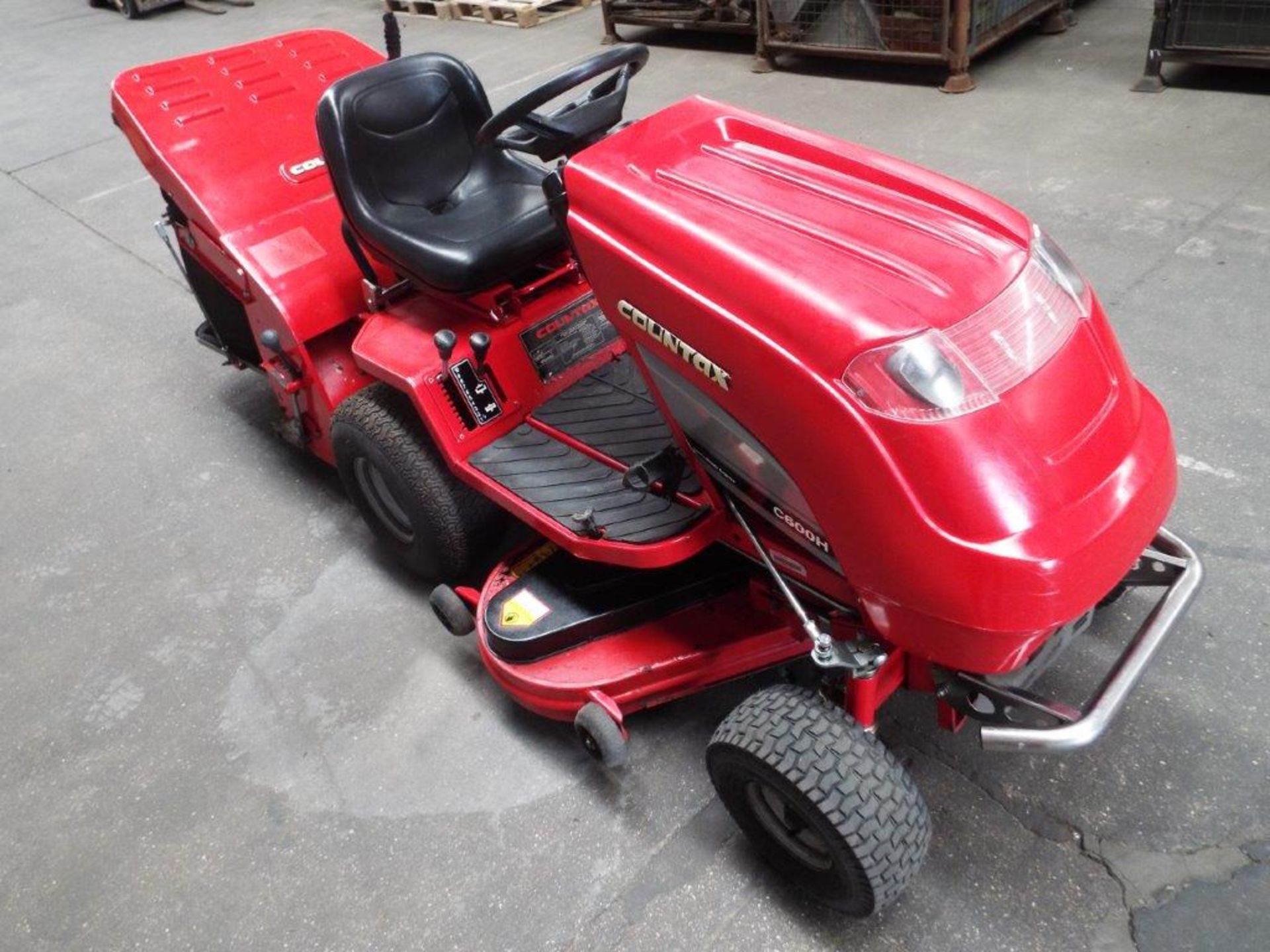 Countax C600H Ride On Mower with Rear Brush and Grass Collector