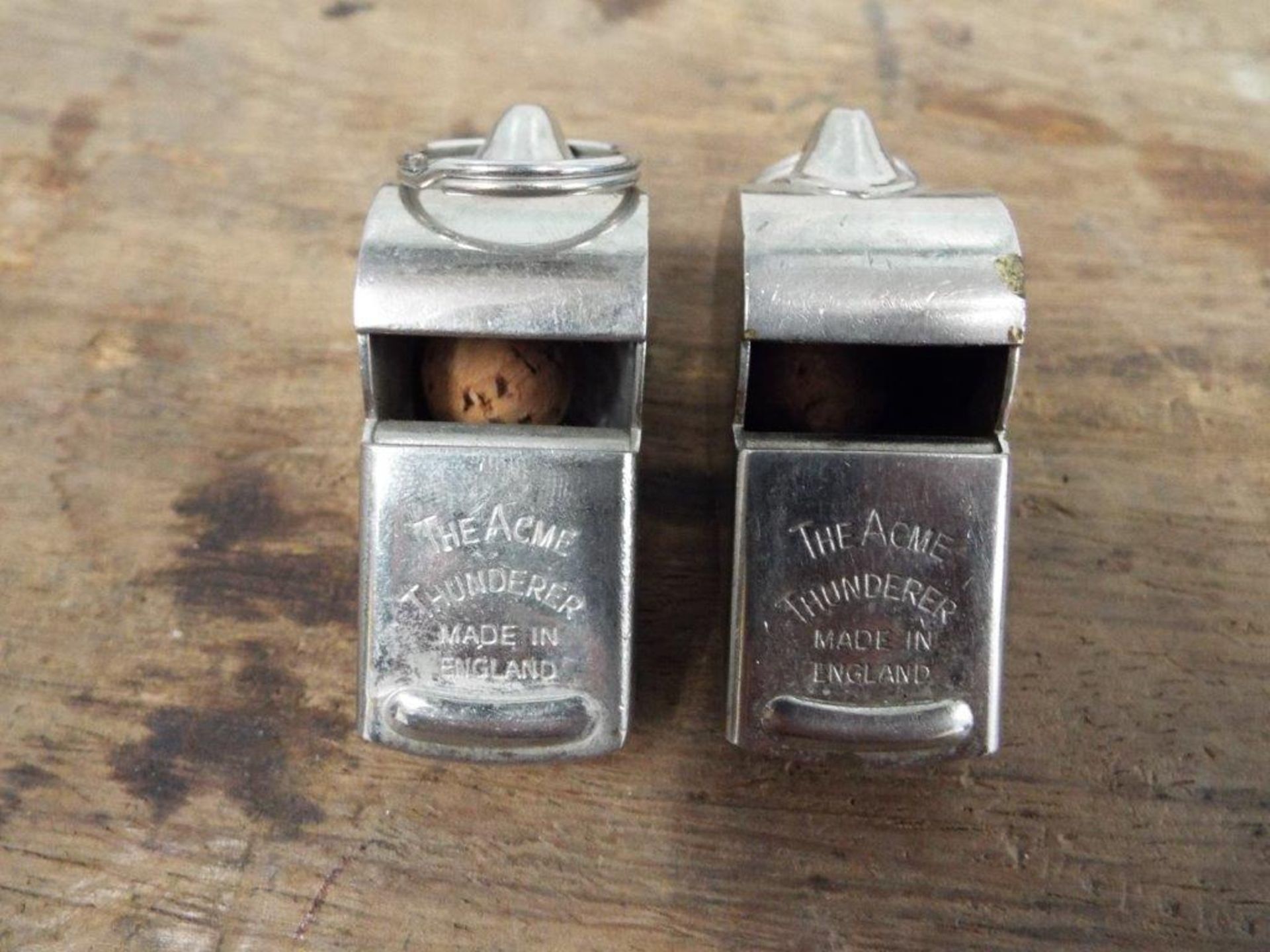 2 x Genuine British Army 'The Acme Thunderer' Military Whistles - Image 2 of 6