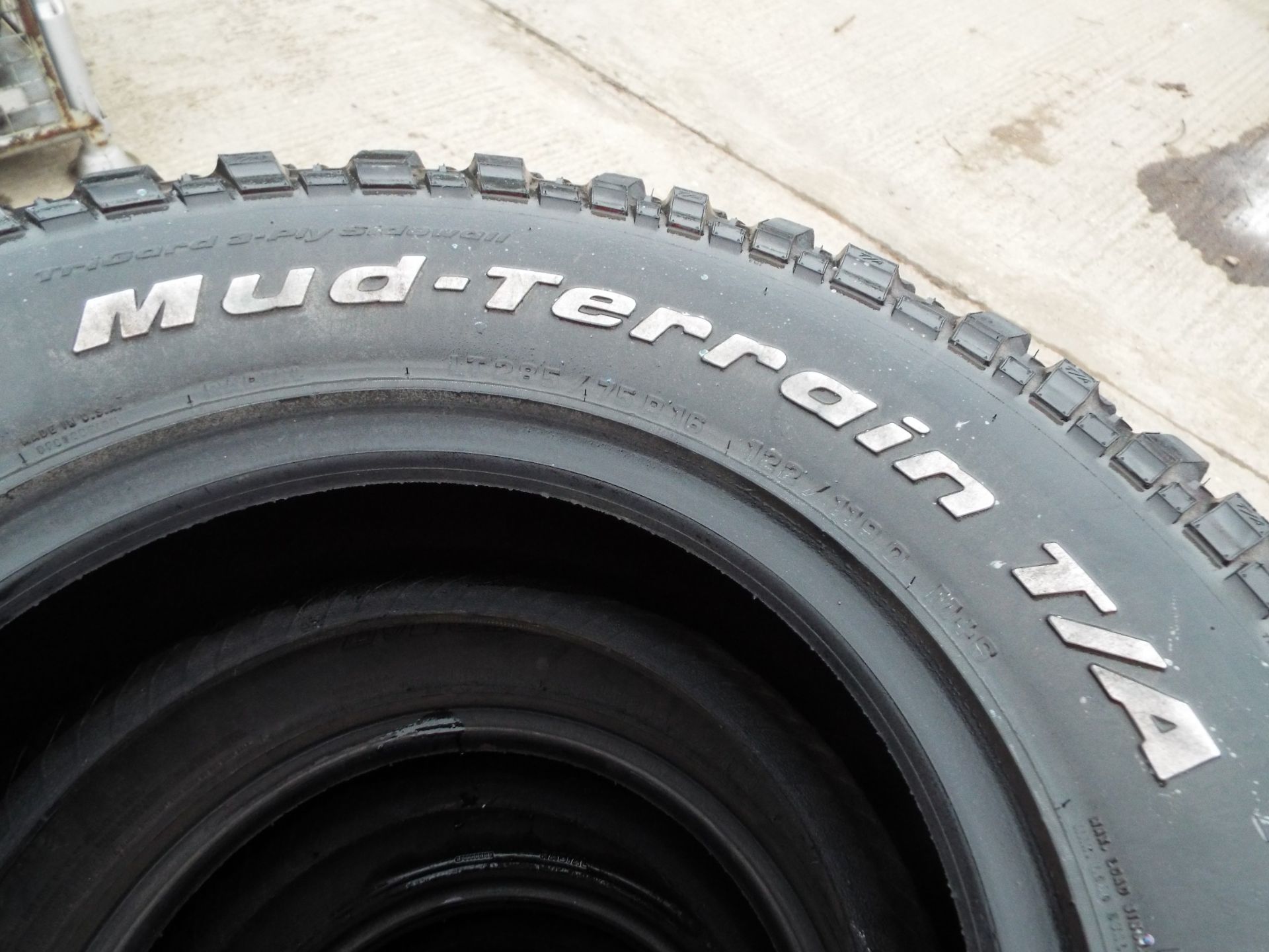 4 x BF Goodrich Mud Terrain TA LT 285/75 R16 Tyres - Image 4 of 7