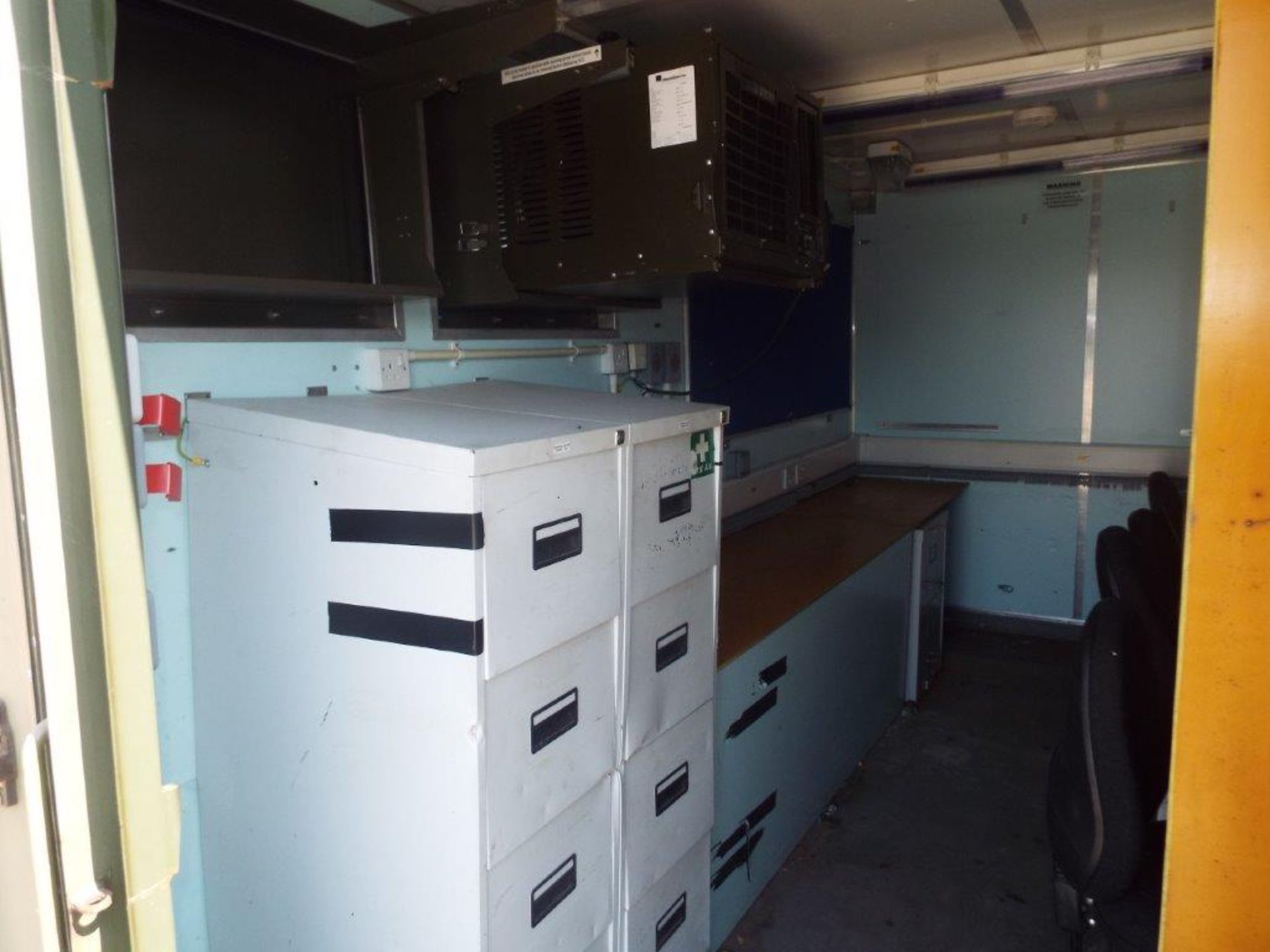 Demountable Office Unit C/W Twist Locks, Air Con, Work Stations etc - Image 10 of 28