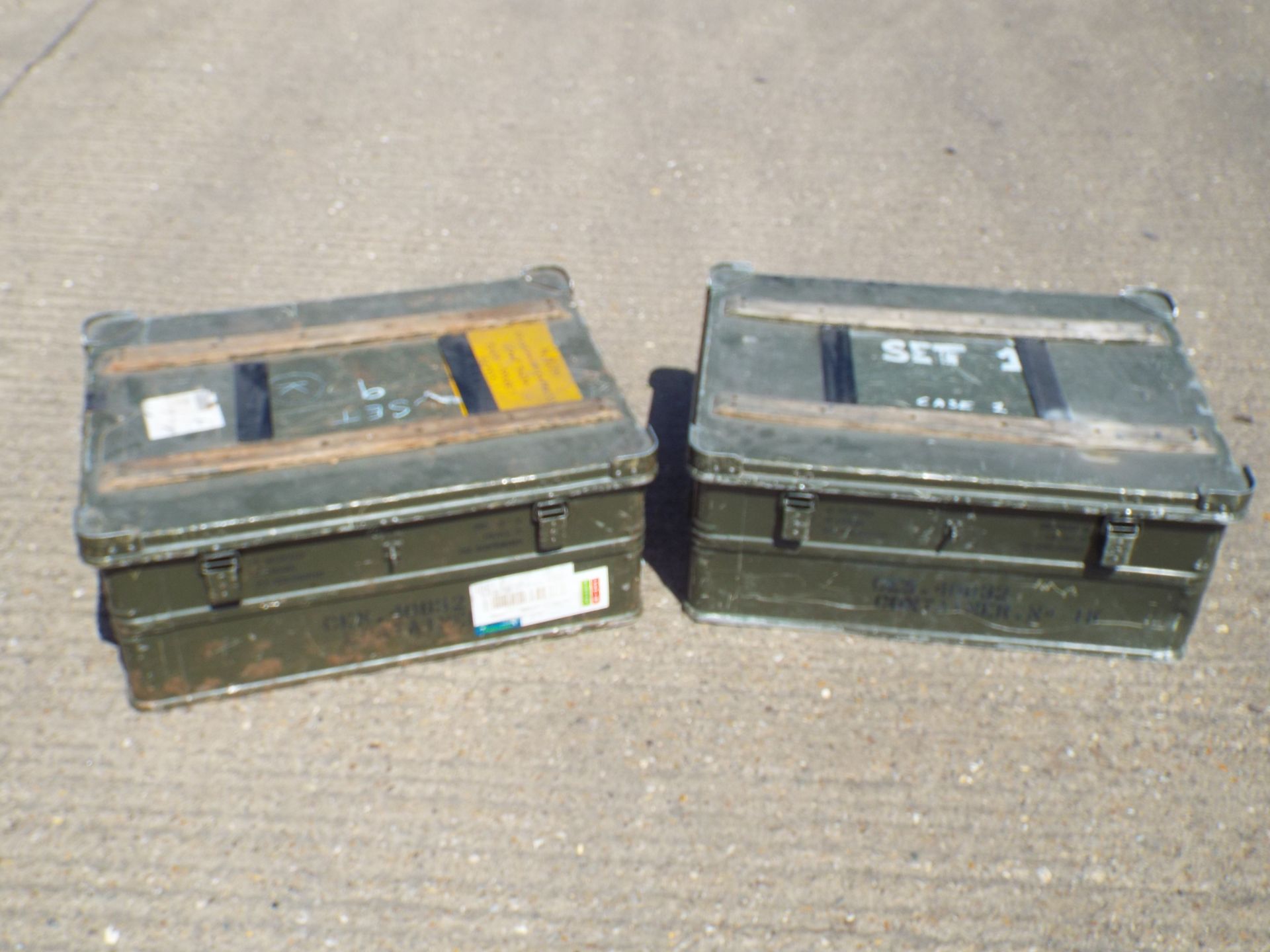 2 x Heavy Duty Zarges Aluminium Cases