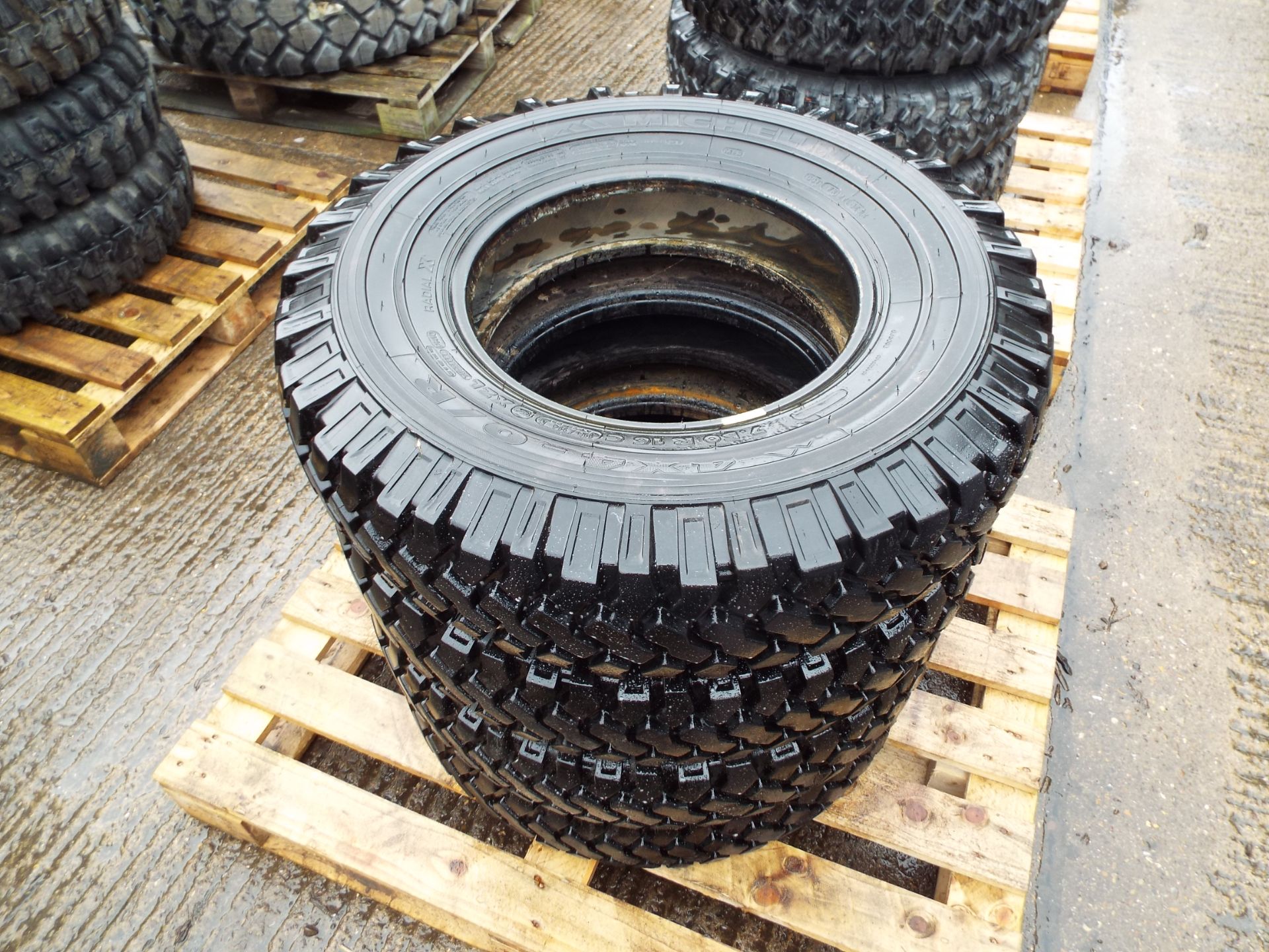 4 x Michelin XZL 7.50 R16 Tyres