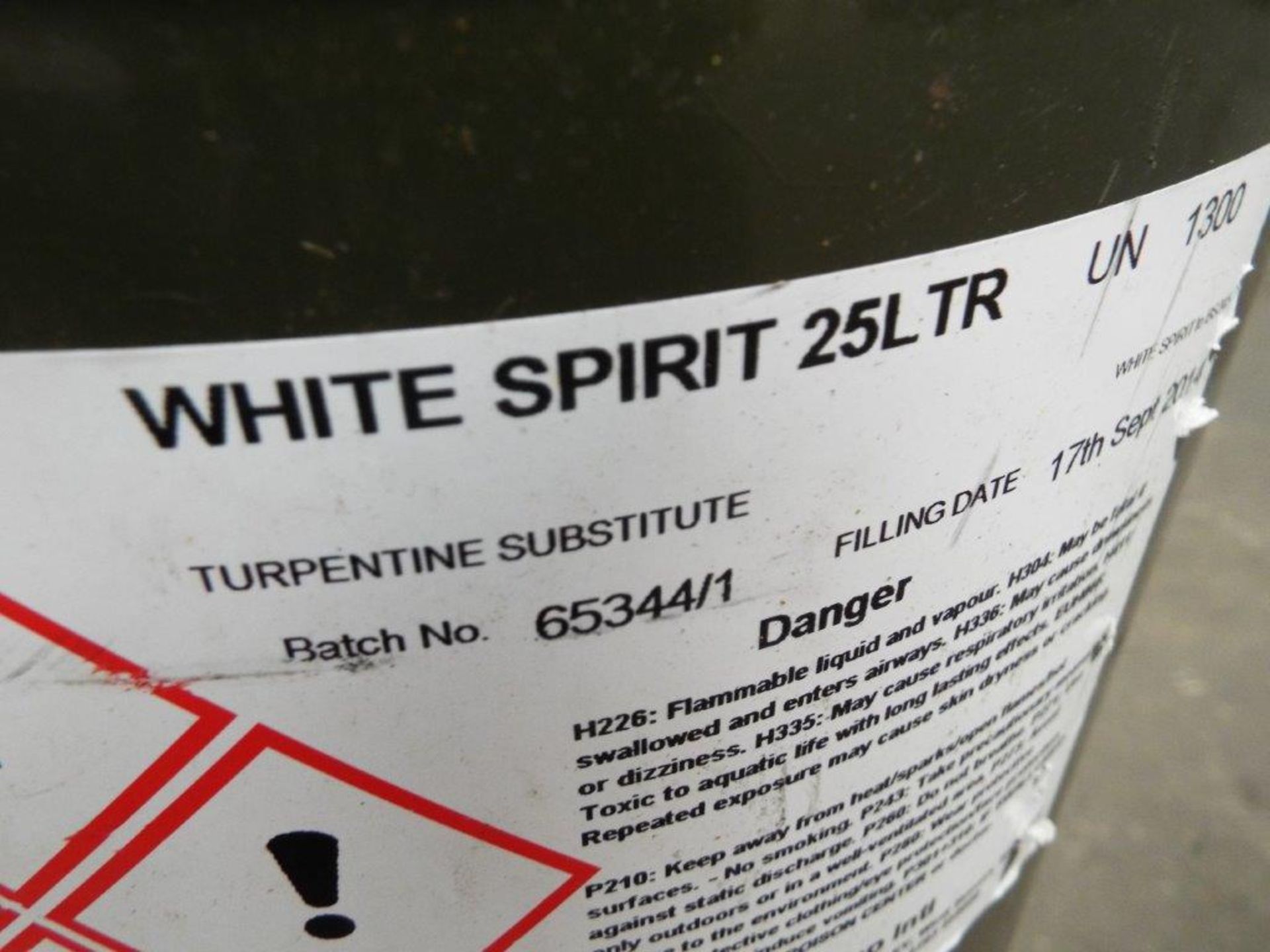 2 x Unissued 25L Cans of S-752 White Spirit - Image 3 of 4