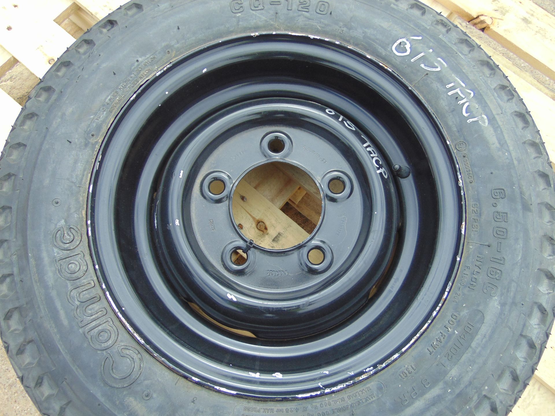 Camac 6.50-16C Tyre with 5 Stud Rim - Image 5 of 6
