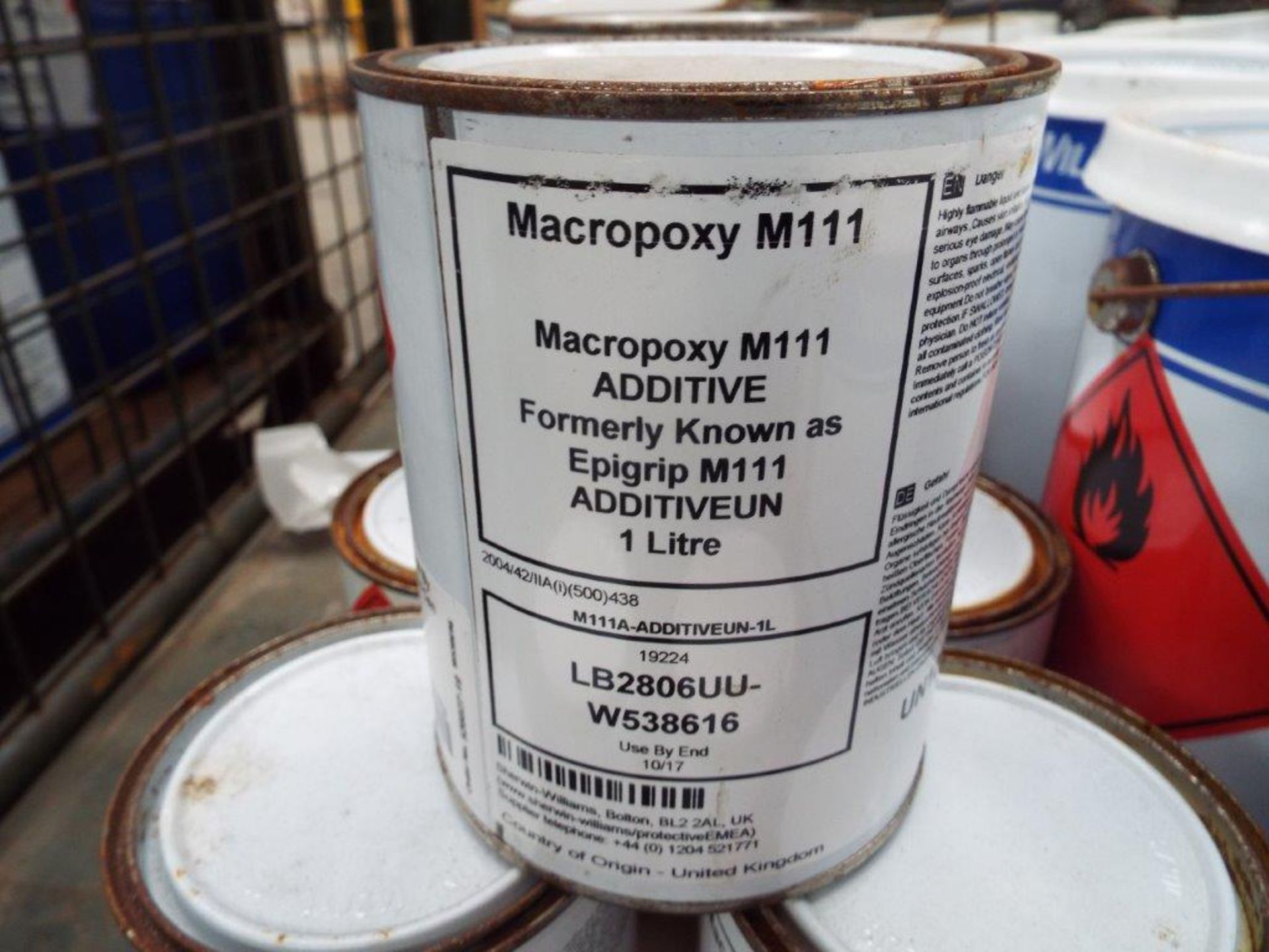 19 x Unissued 4/1L Cans of M111 RT98 Red Oxide Epoxy Blast Primer - Image 3 of 4