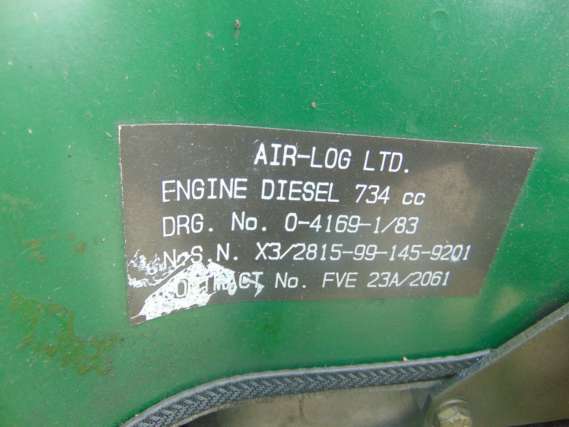 Lister Petter Air Log 4169 A 5.6 KVA Diesel Generator - Bild 14 aus 15