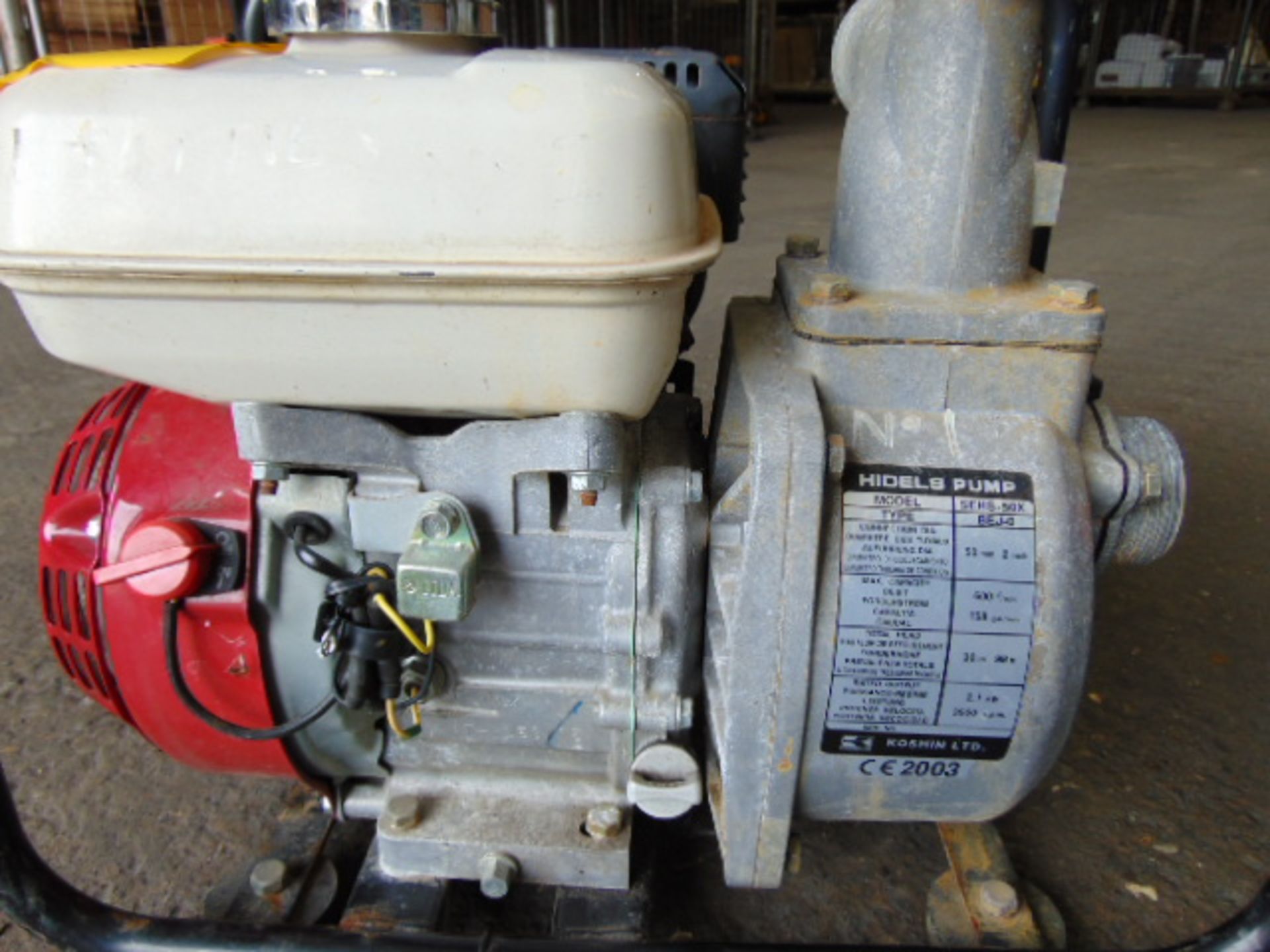 SEHS-50X Honda Powered Koshin Water Pump - Image 5 of 10