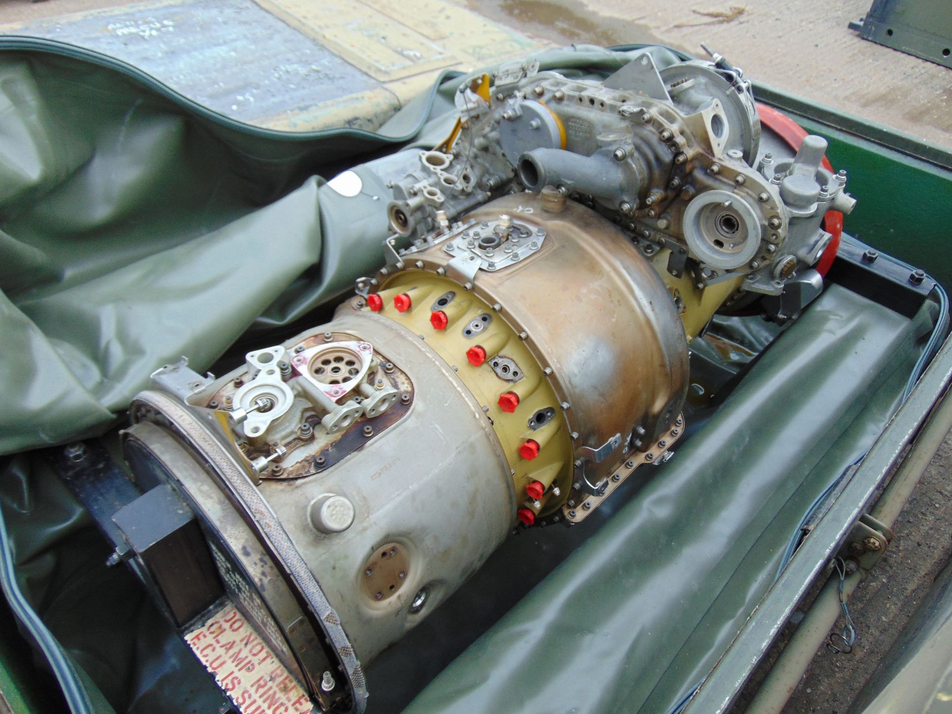 Rolls Royce Gem Jet Engine complete with Transportation Cradle