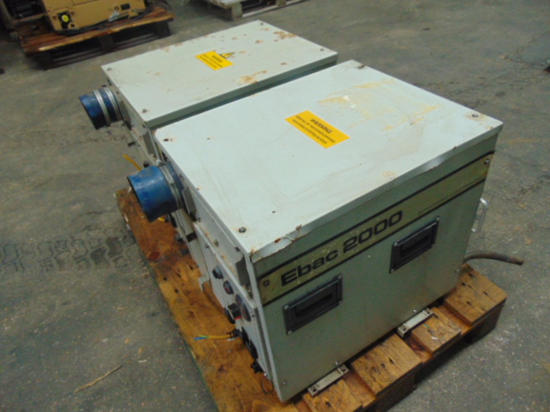 2 x Ebac 2000 Industrial Dehumidifier