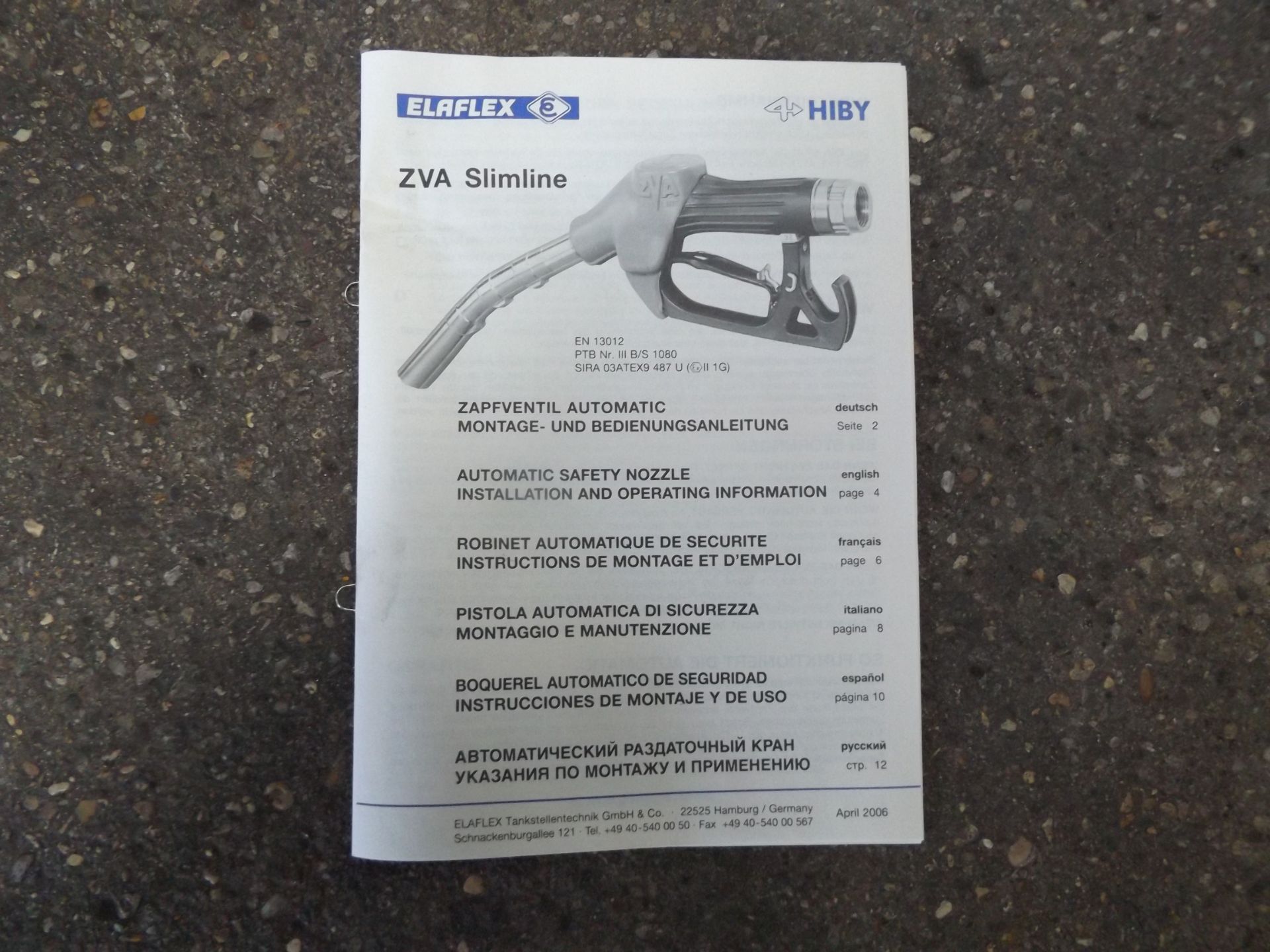 4 x Elaflex ZVA Slimline Automatic Fuel Delivery Nozzles - Image 8 of 8